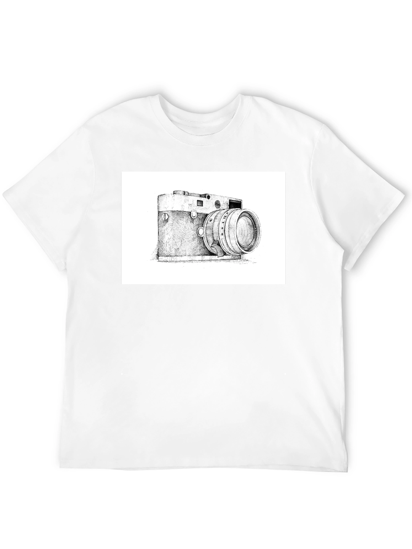 Black Vintage Camera Graphic T-Shirt - Classic Style view 12