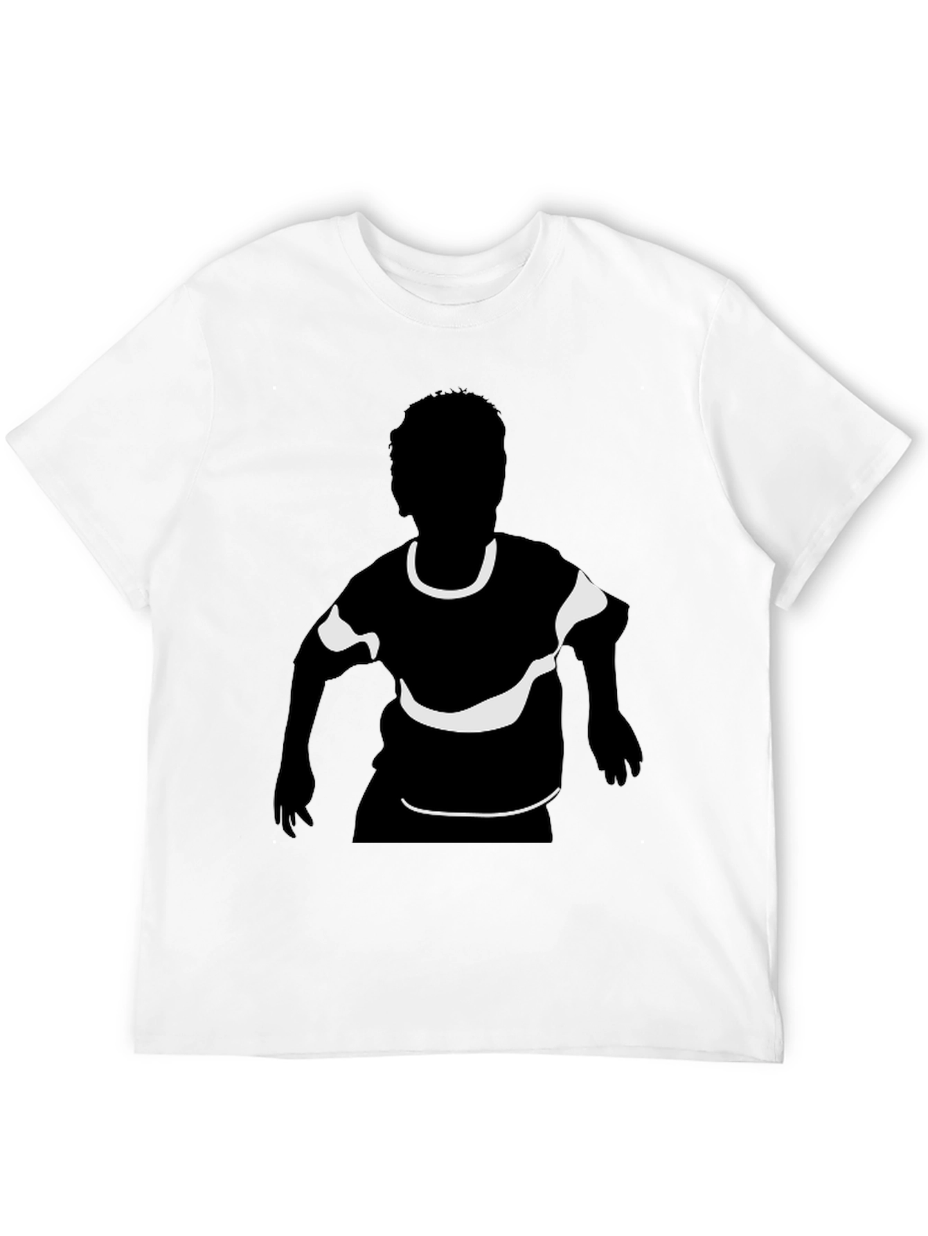 Black Black T-Shirt with Child Silhouette Graphic Print view 12