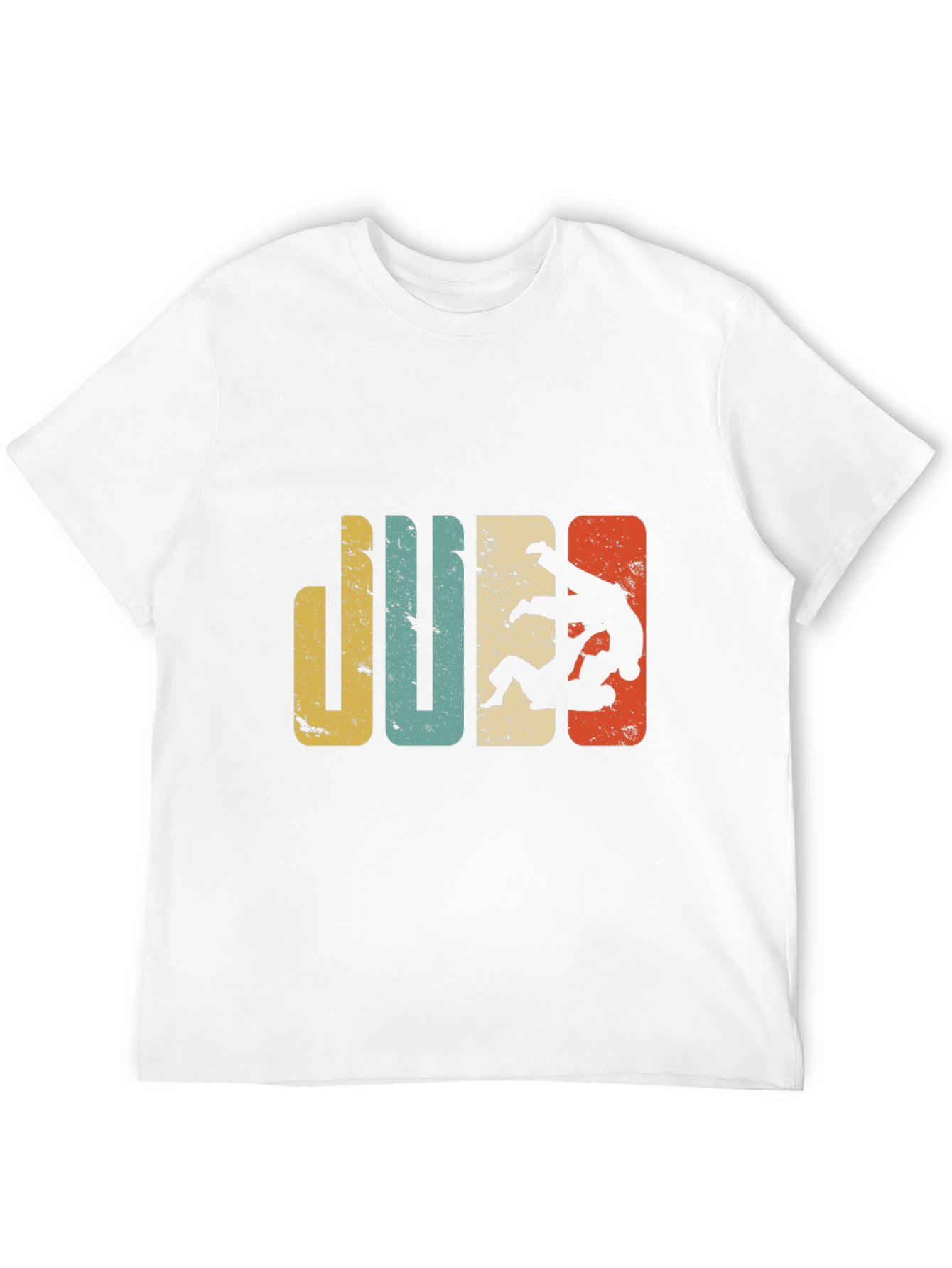Black Retro Judo T-Shirt | Vintage Style Martial Arts Tee view 12