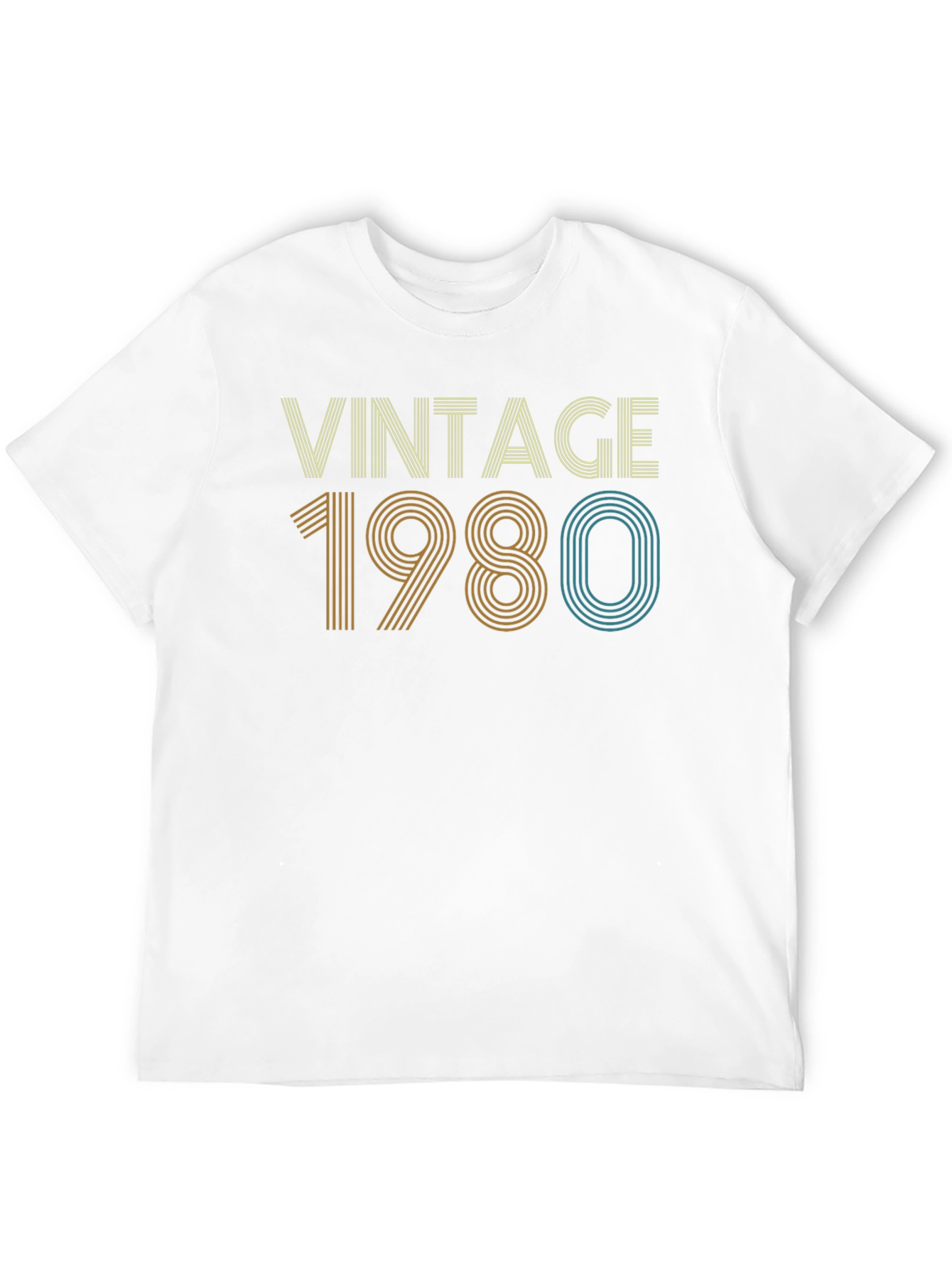 Black Vintage 1980 Graphic Tee - Retro Style view 12