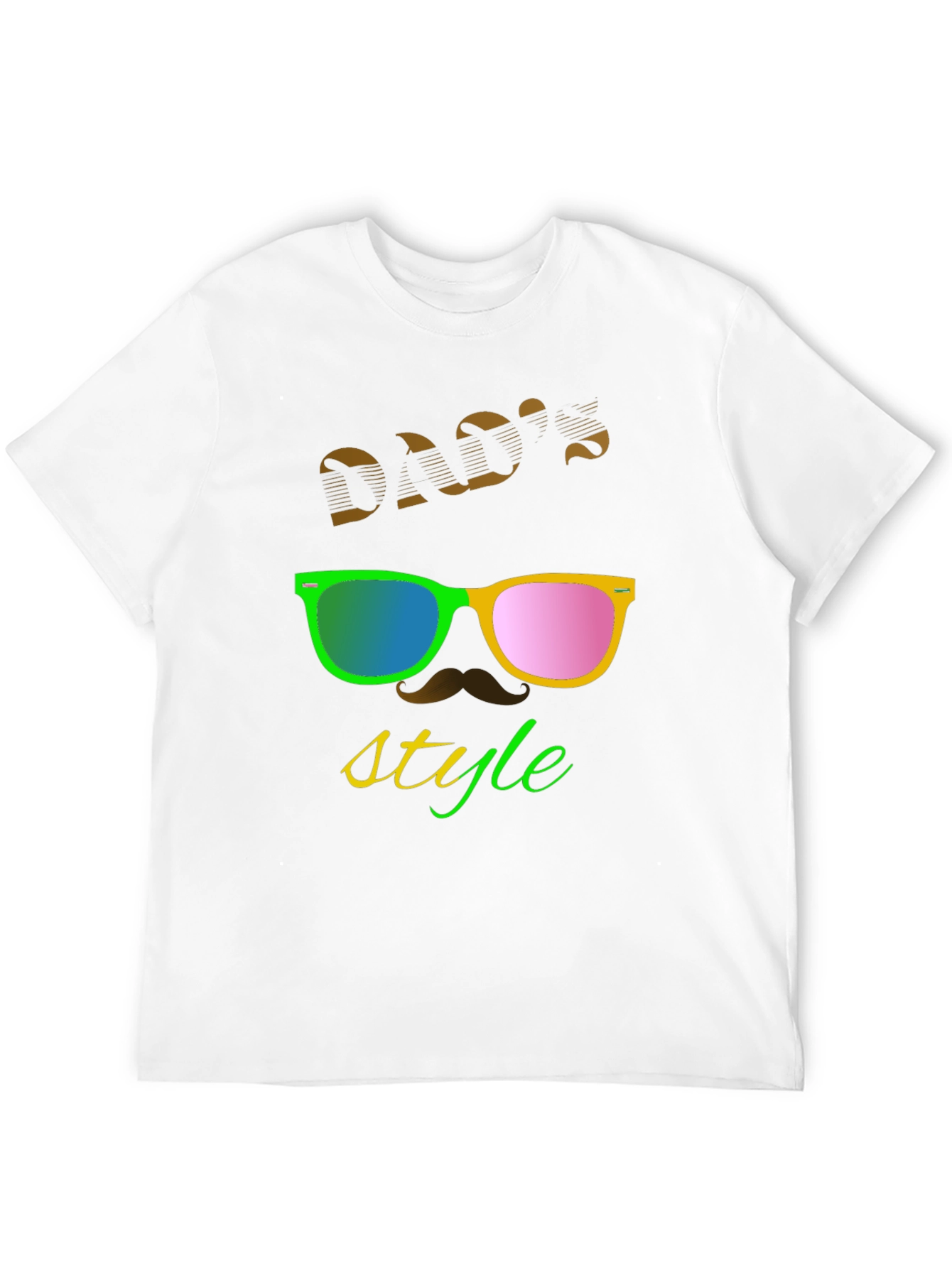 Black Dad's Style Graphic T-Shirt view 12