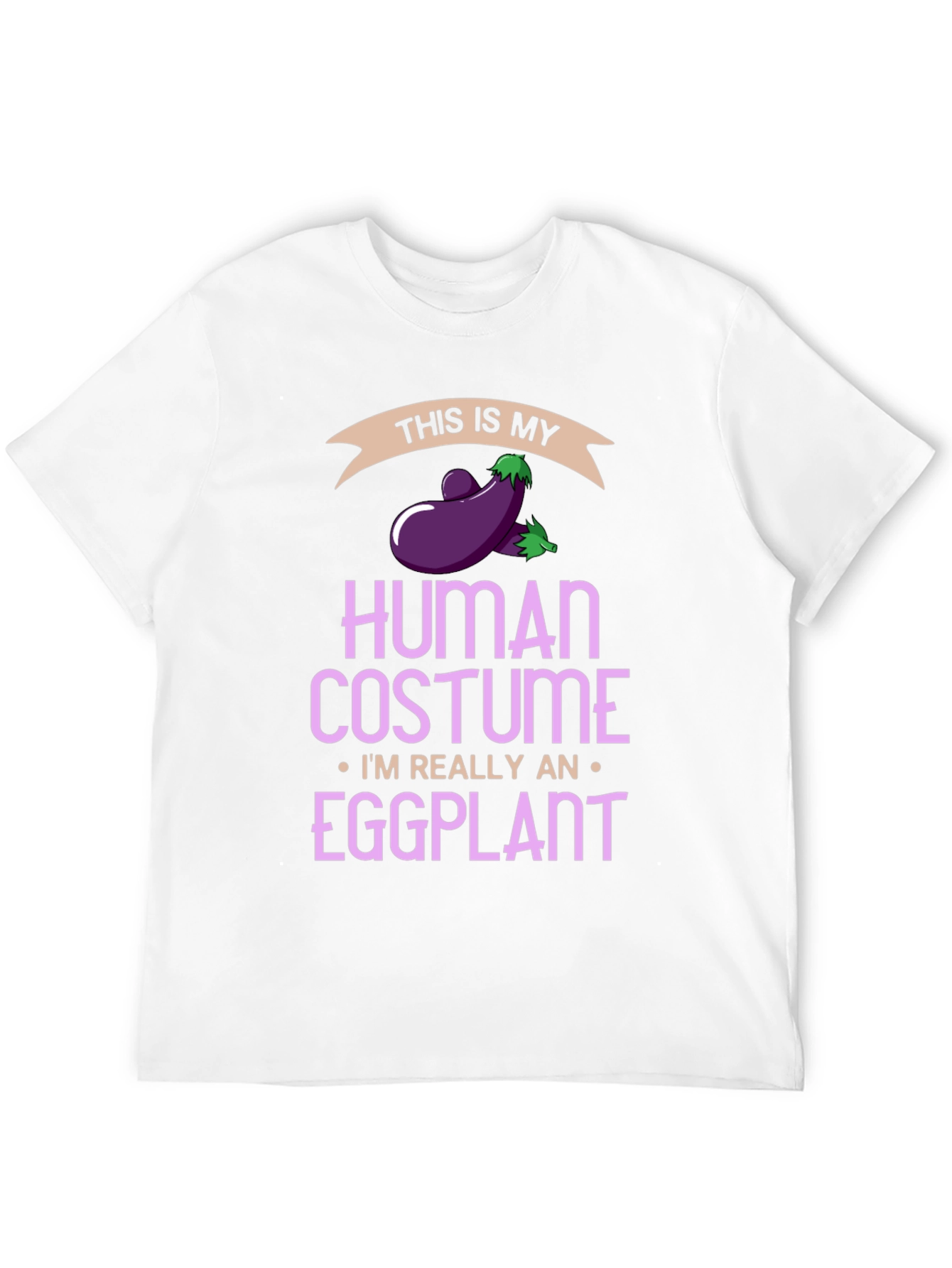 Eggplant Human Costume Funny T-Shirt - 12