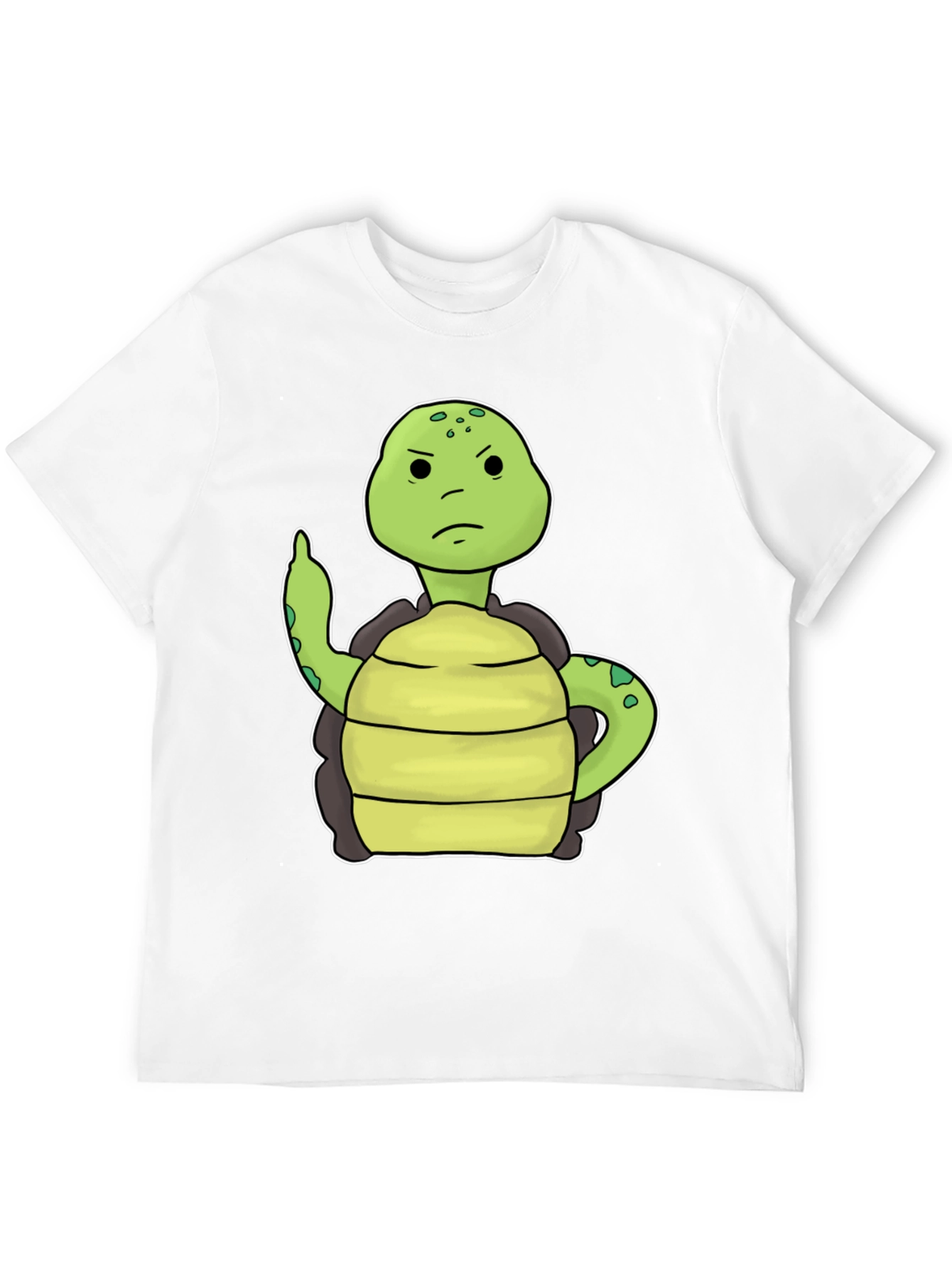 Black Grumpy Turtle T-Shirt Funny Graphic Tee view 12