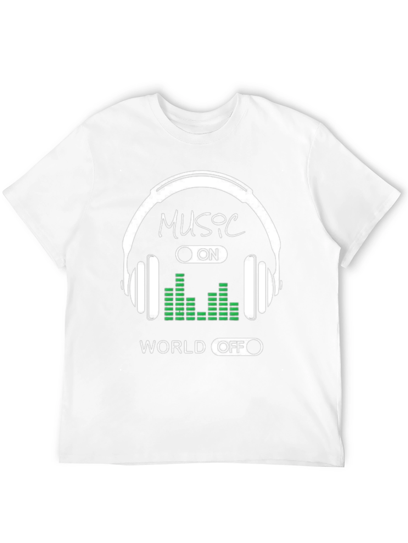 Black Music On World Off Graphic Tee - Black view 12