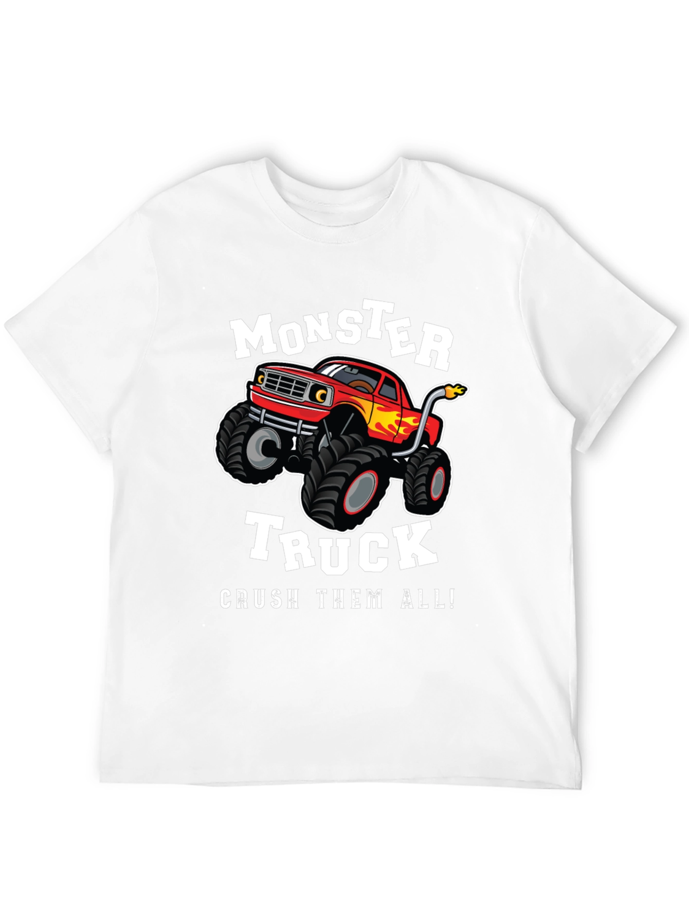Black Monster Truck Graphic Tee - Crush Them All! view 12