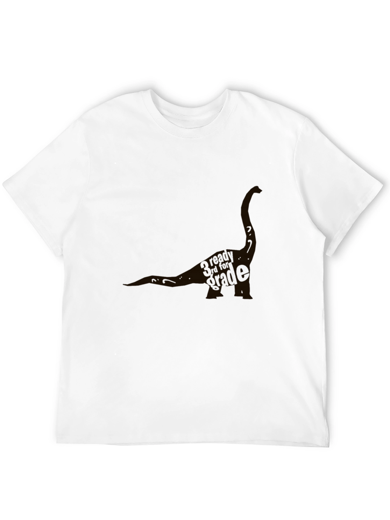 Black Dinosaur Graphic T-Shirt - Black Cotton Blend view 12