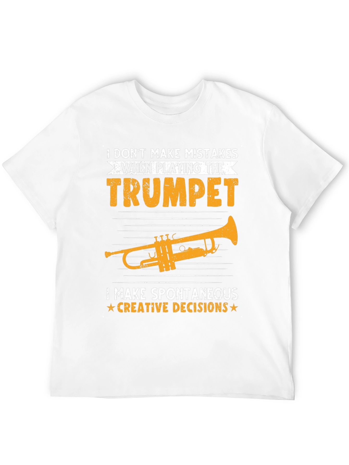 Black Trumpet Player T-Shirt - Spontaneous Creative Decisions view 12