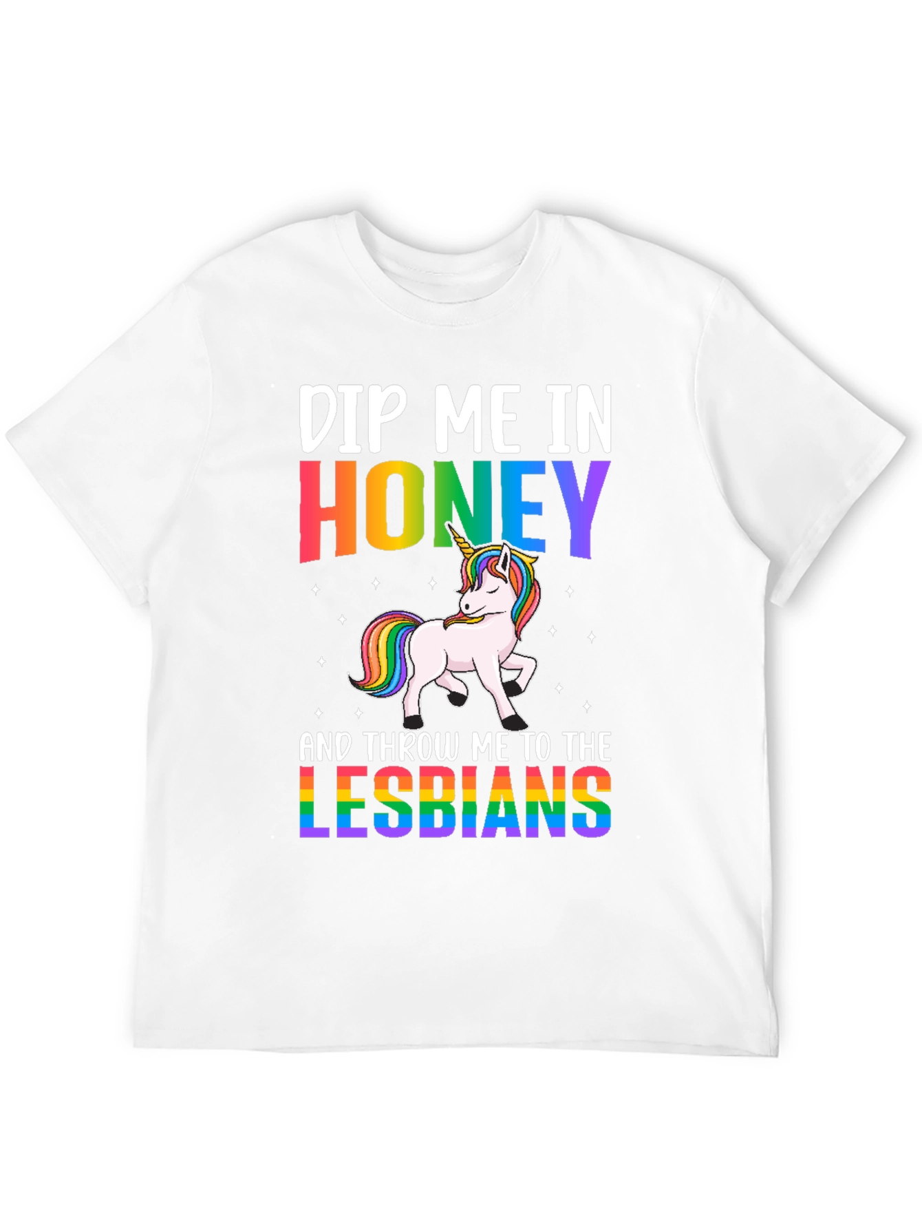 Black Dip Me In Honey Lesbians Graphic Tee view 12