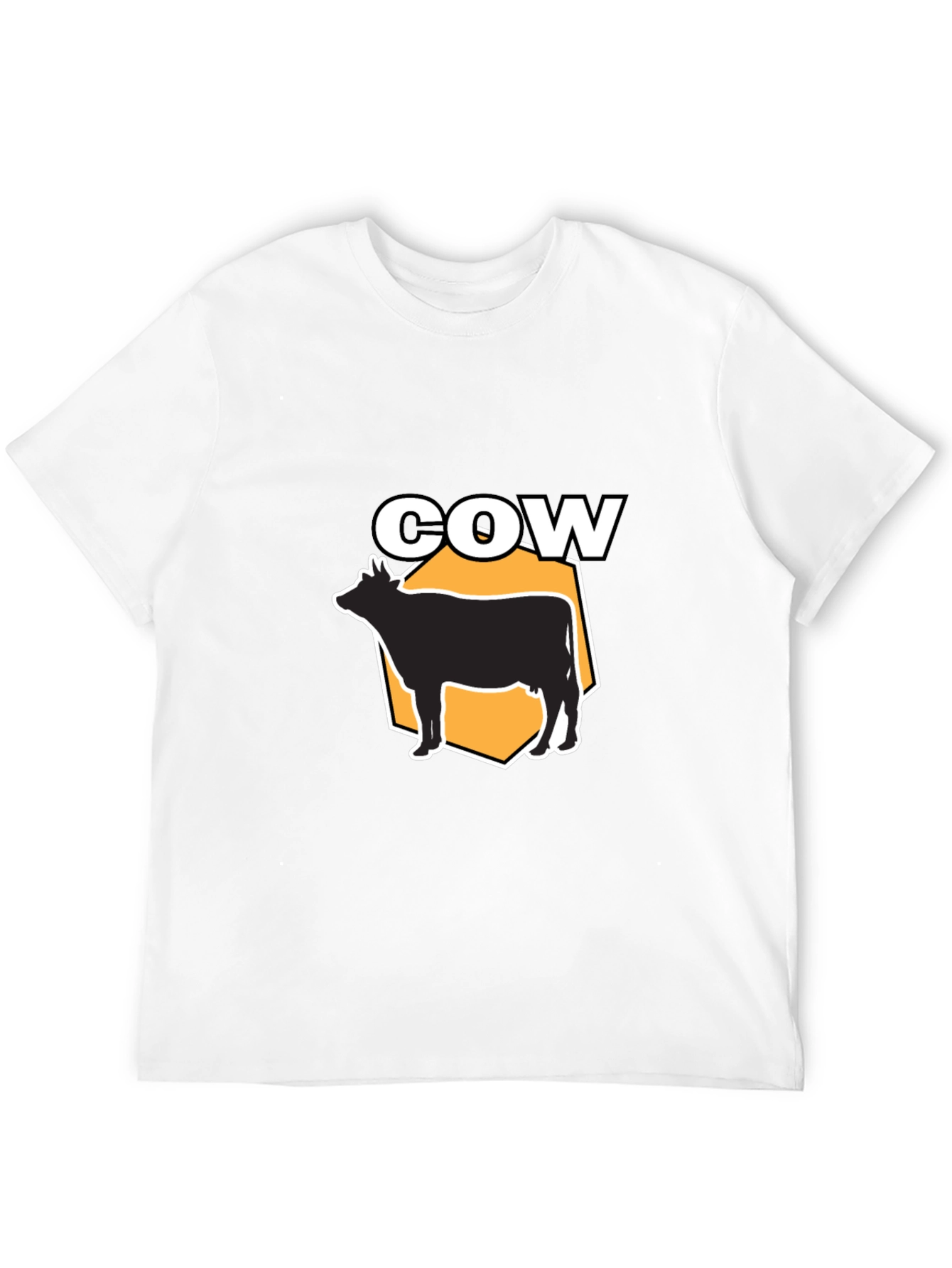 Black Cow Graphic Print Black Tee view 12