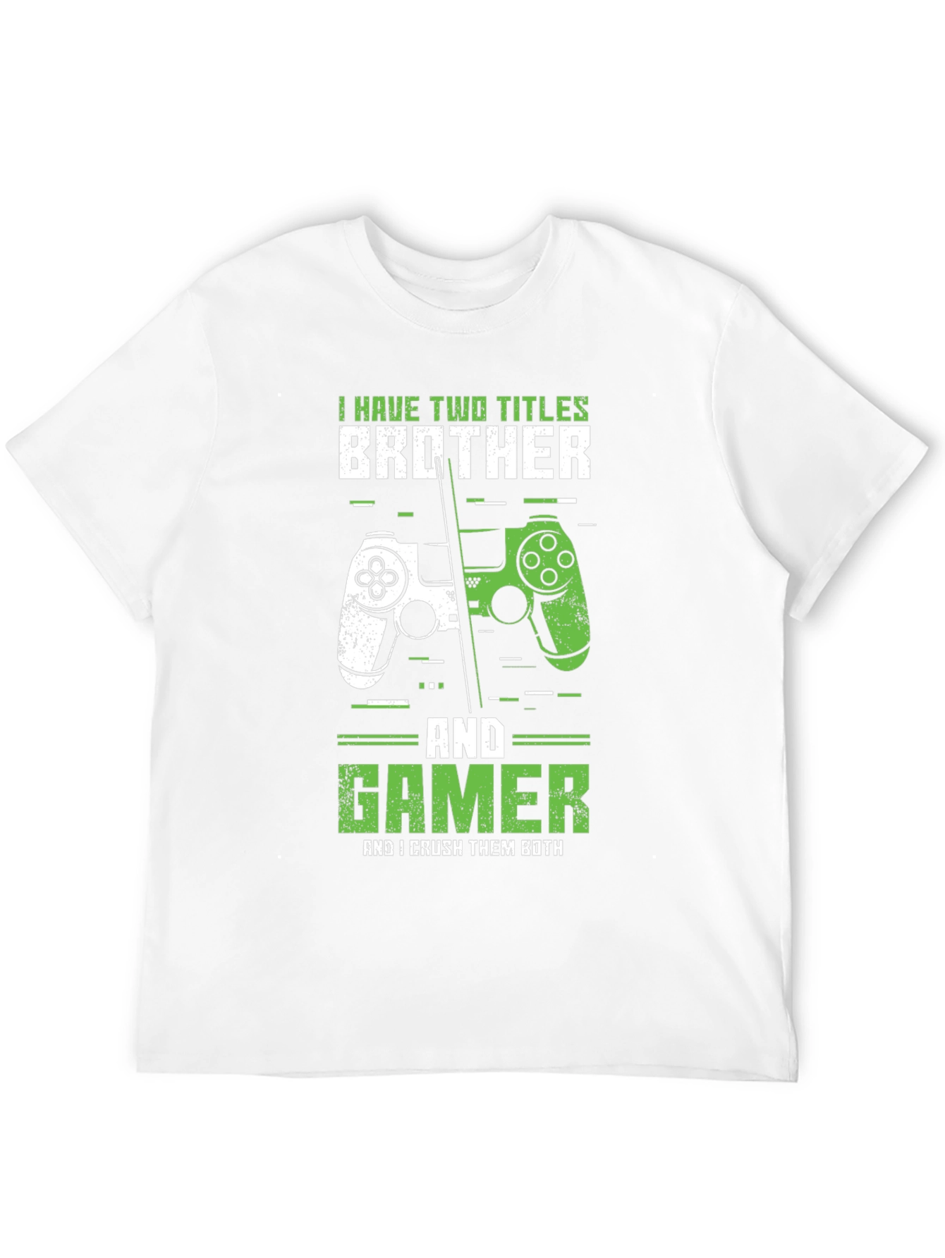 Black Brother & Gamer T-Shirt - Crush Them Both! view 12