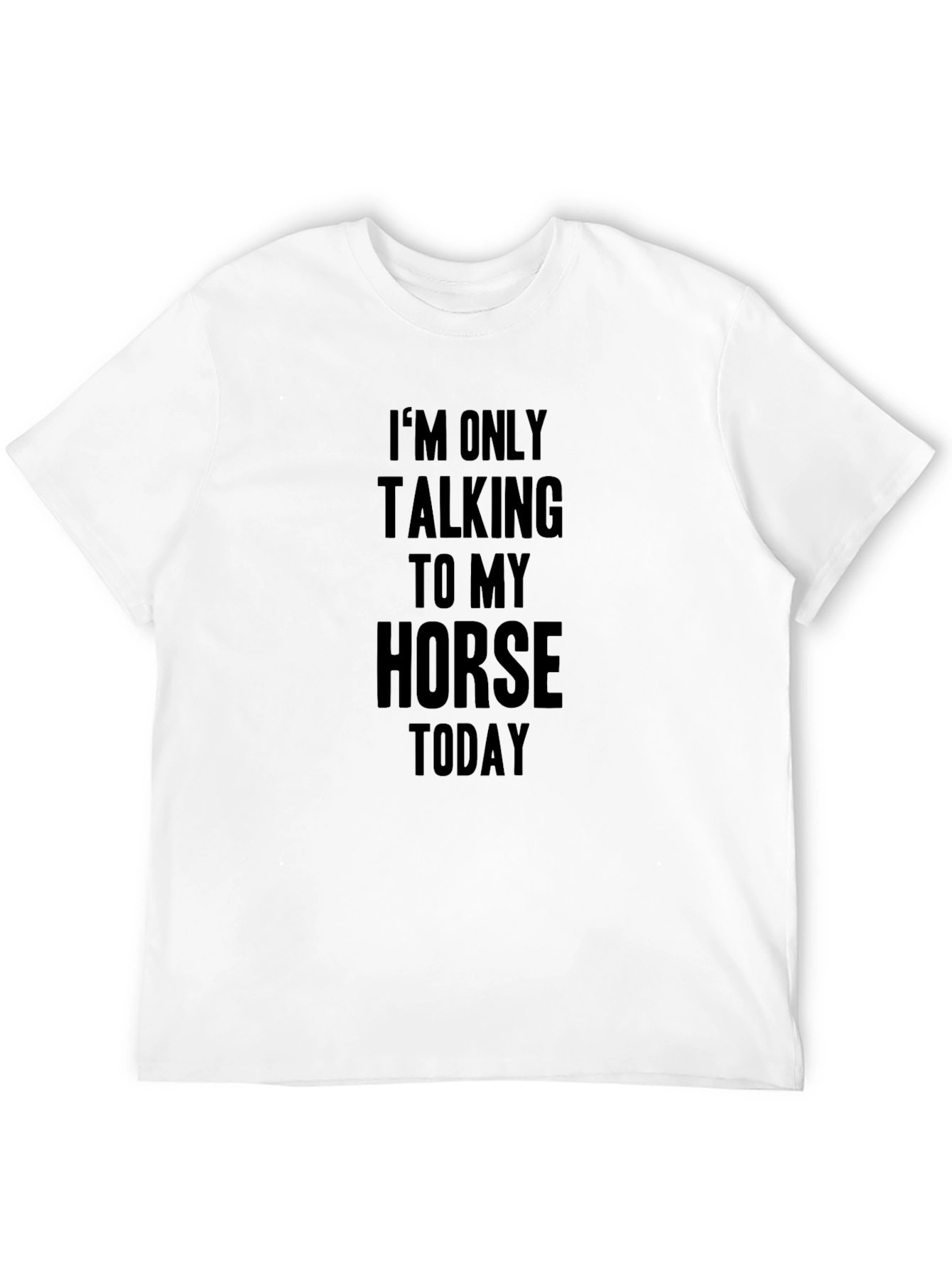 Horse Lover T-Shirt - I'm Only Talking To My Horse Today - 12