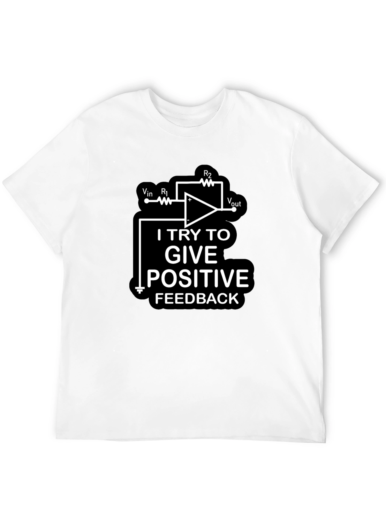 Black I Try To Give Positive Feedback Black T-Shirt view 12