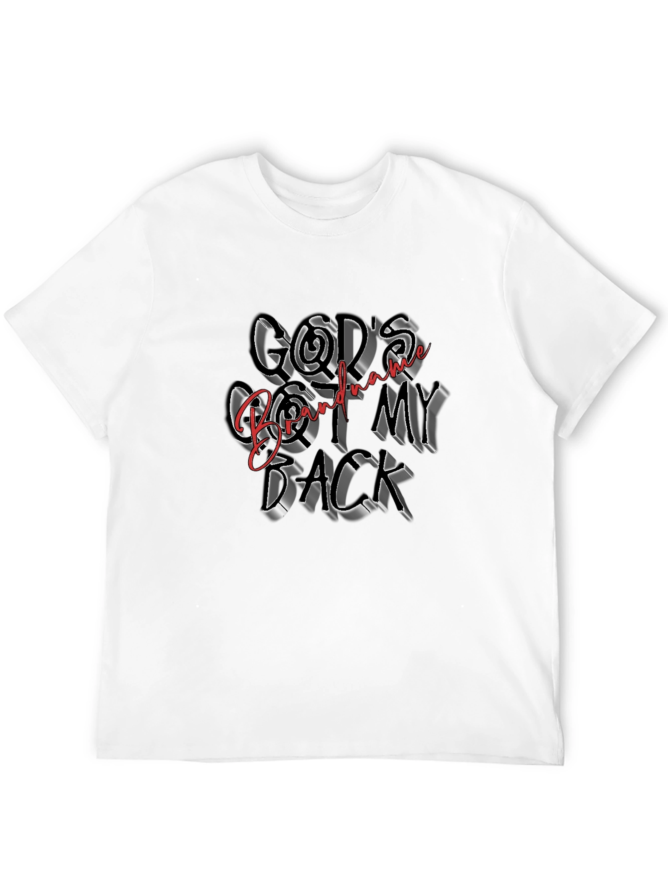 Black God's Got My Back Graphic Tee - Black view 12