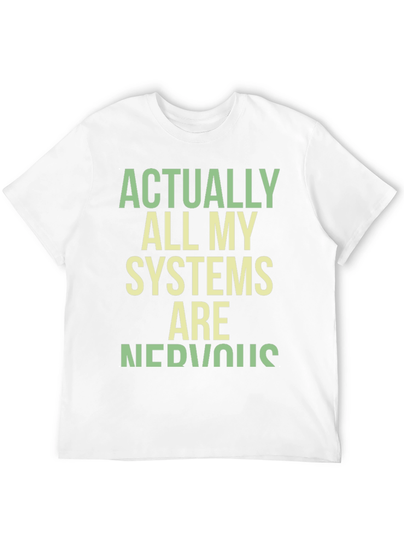 Black Nervous Systems Graphic Tee - Funny Sarcastic T-Shirt view 12