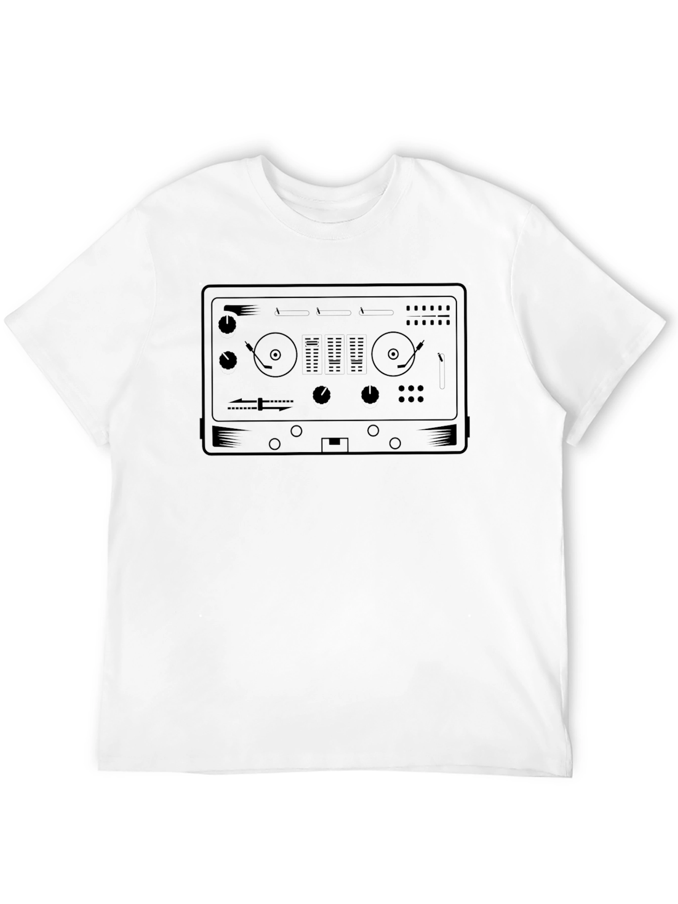 Black DJ Mixer Graphic Tee - Black view 12
