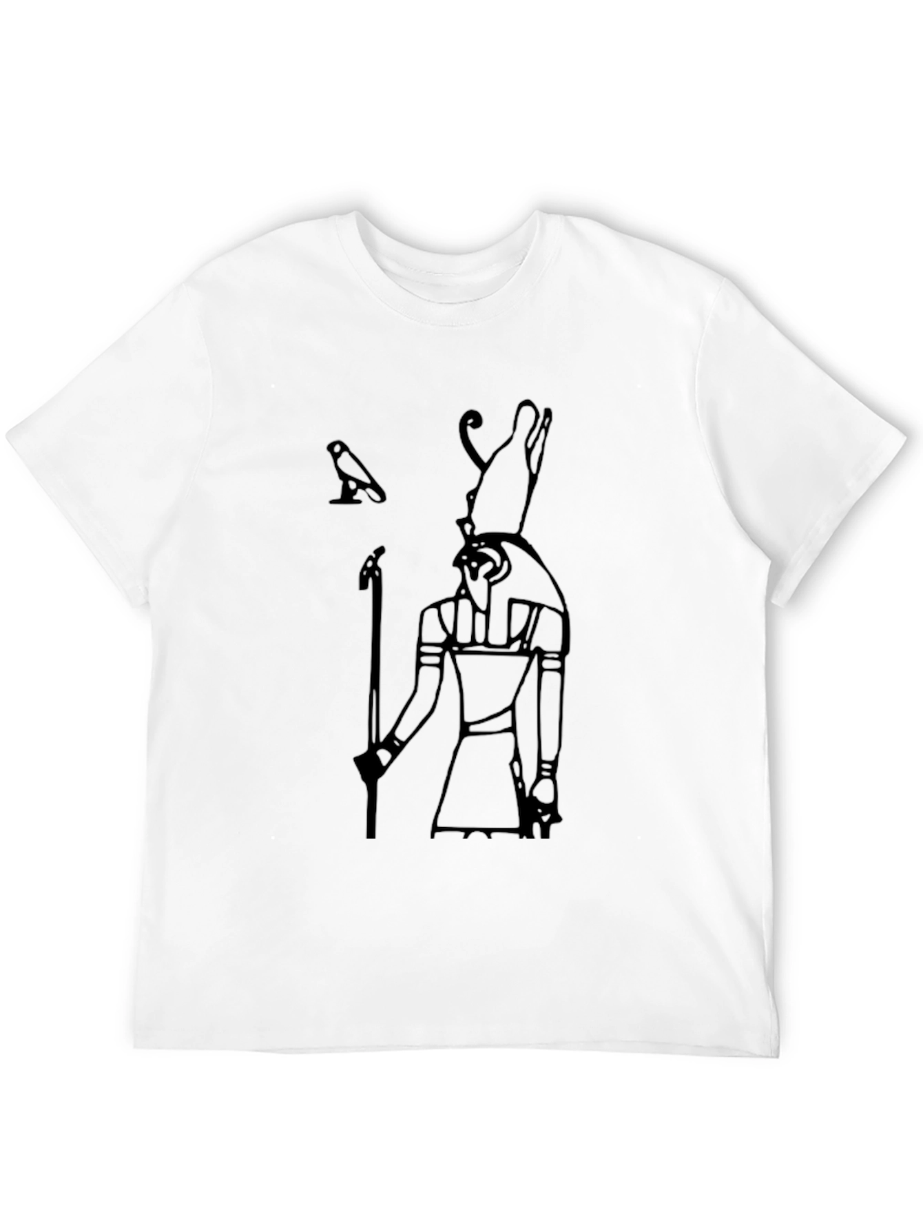 Black Egyptian God Graphic Tee - Black Cotton Blend view 12