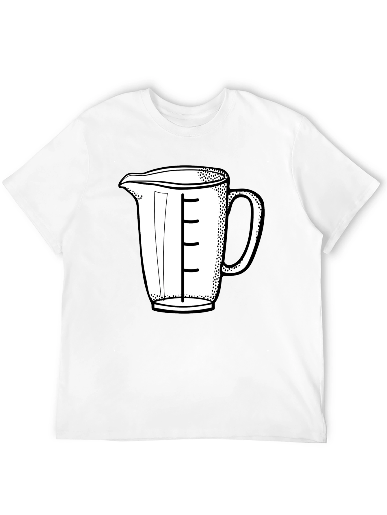 Black Measuring Cup Graphic T-Shirt view 12