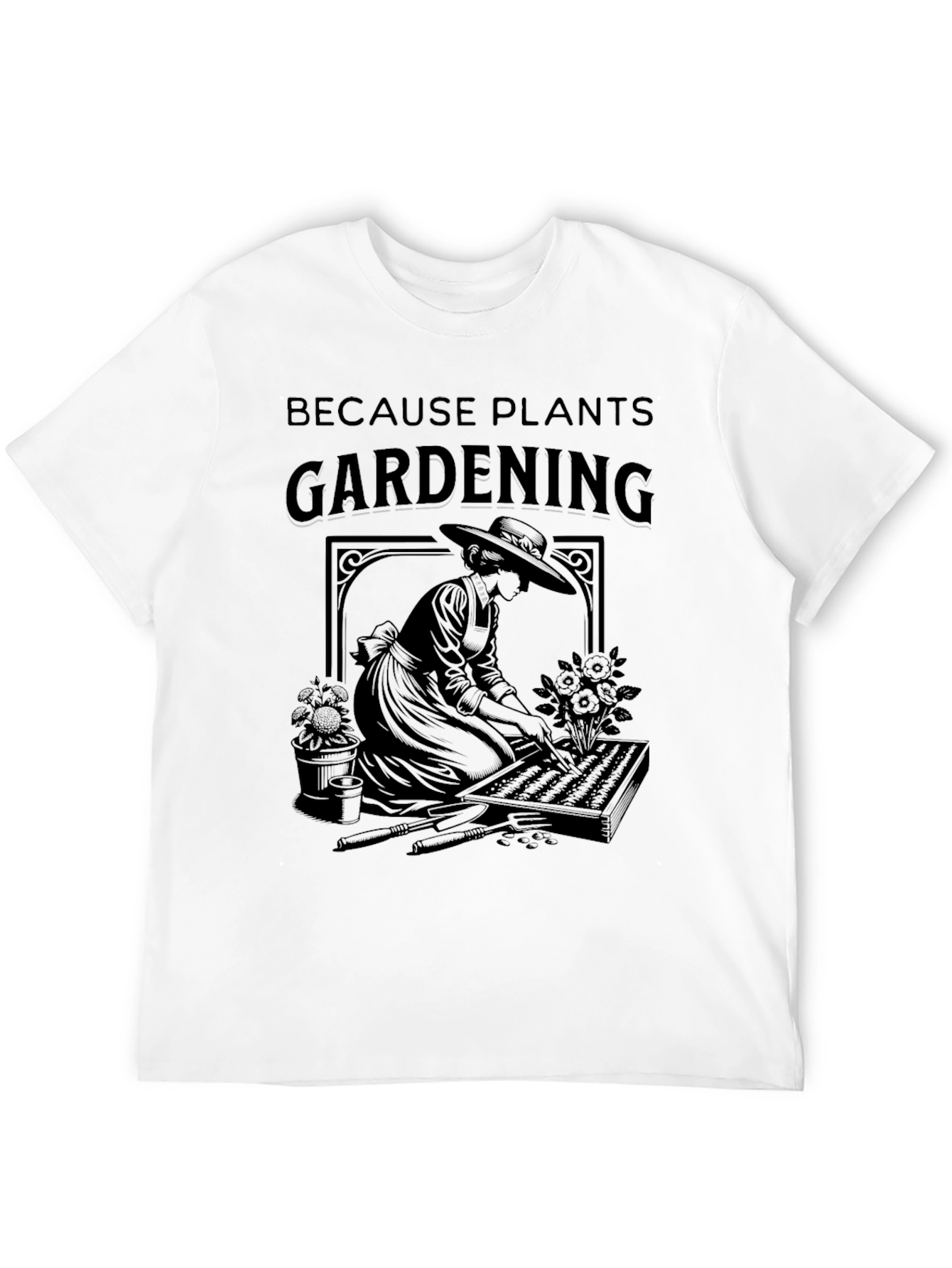 Black Gardening Graphic T-Shirt - Plants Lover view 12