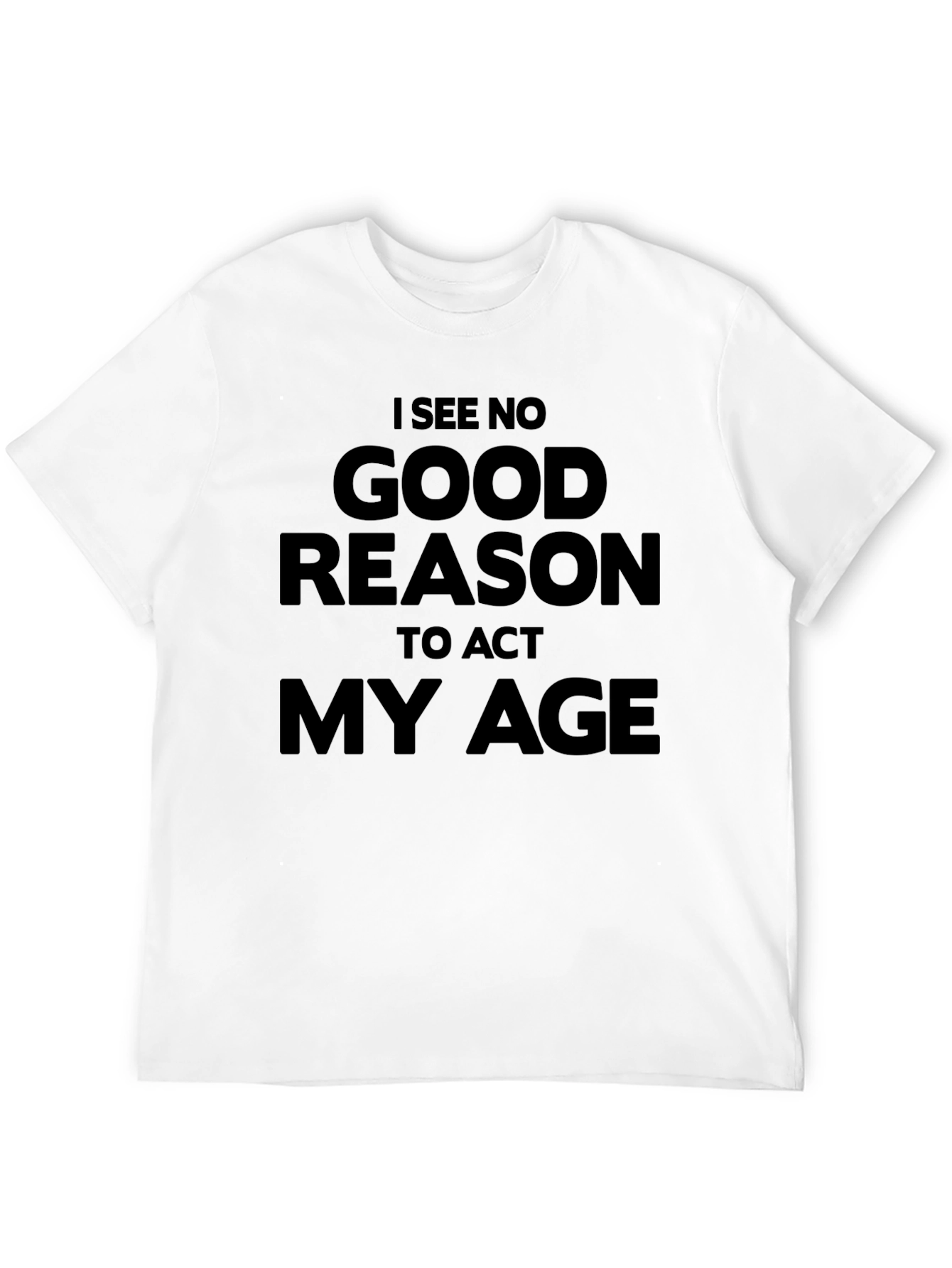 Black Funny 'Act My Age' Graphic Tee - Black view 12