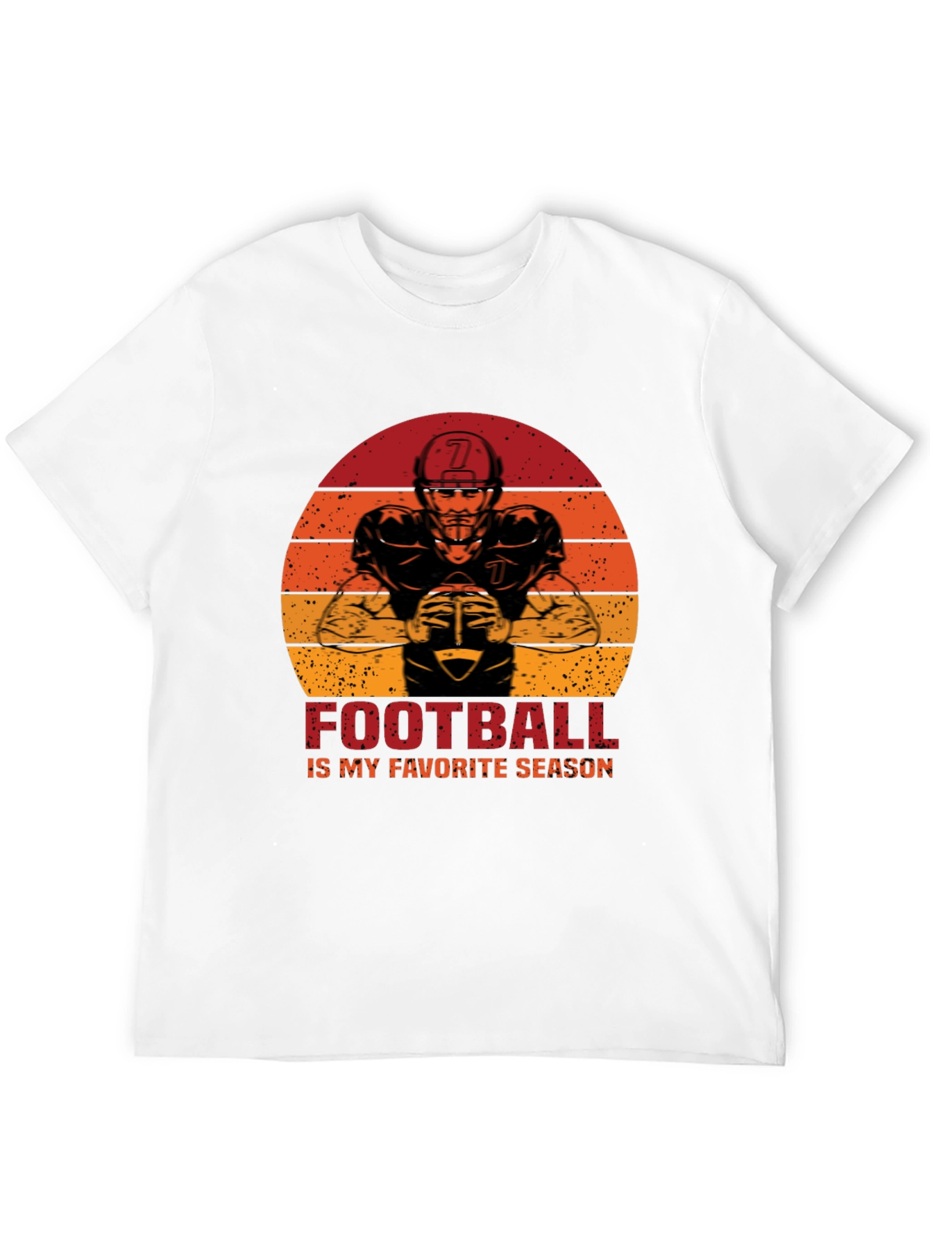 Black Football Is My Favorite Season Graphic T-Shirt view 12