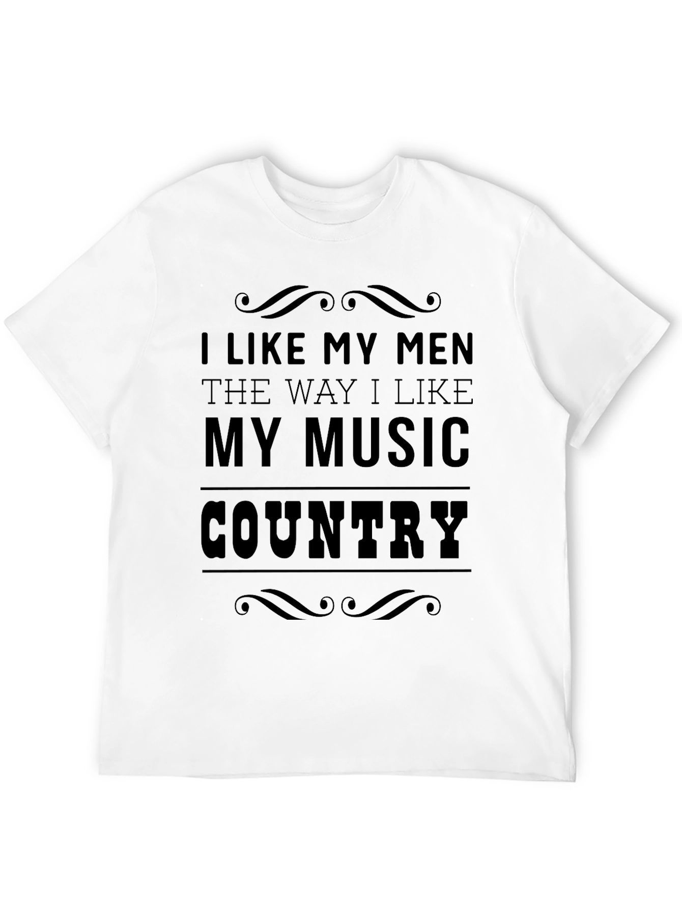 Black Country Music Lover T-Shirt - "I Like My Men" view 12
