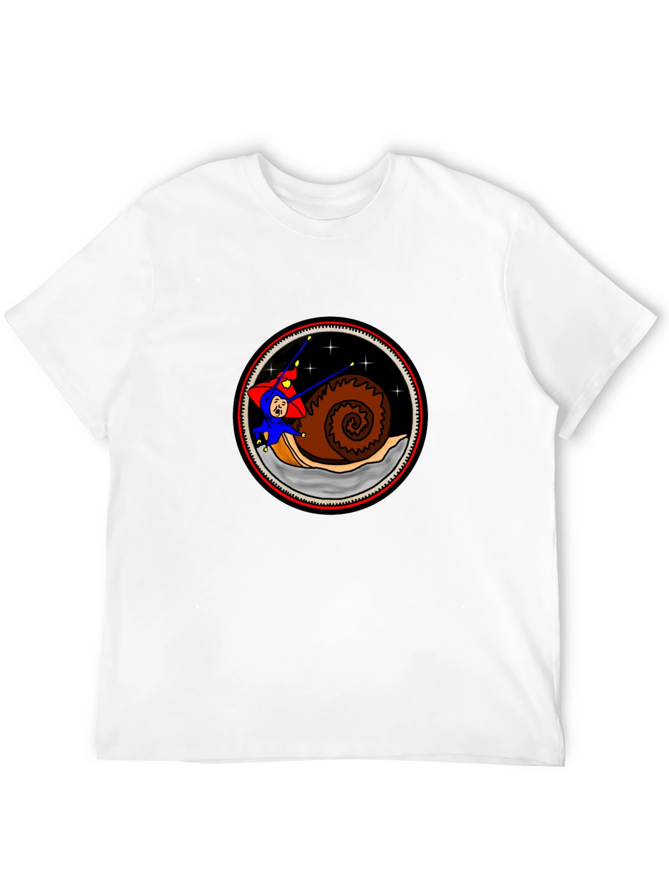 Snail Rider Graphic Tee - Unique Cartoon Design - 12