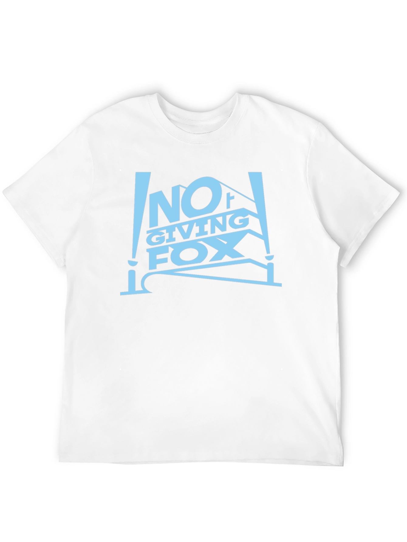 Black No Giving Fox Black Graphic Tee Novelty T-Shirt view 12