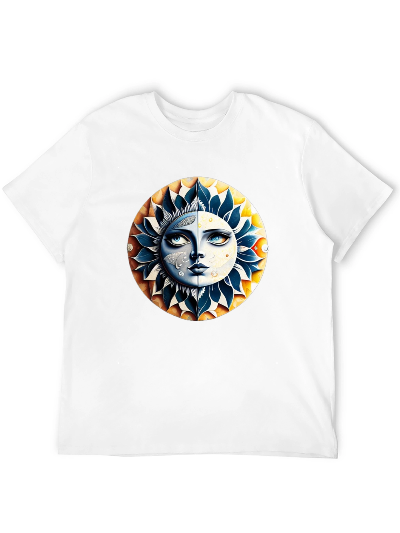 Black Celestial Sun & Moon Graphic Tee view 12