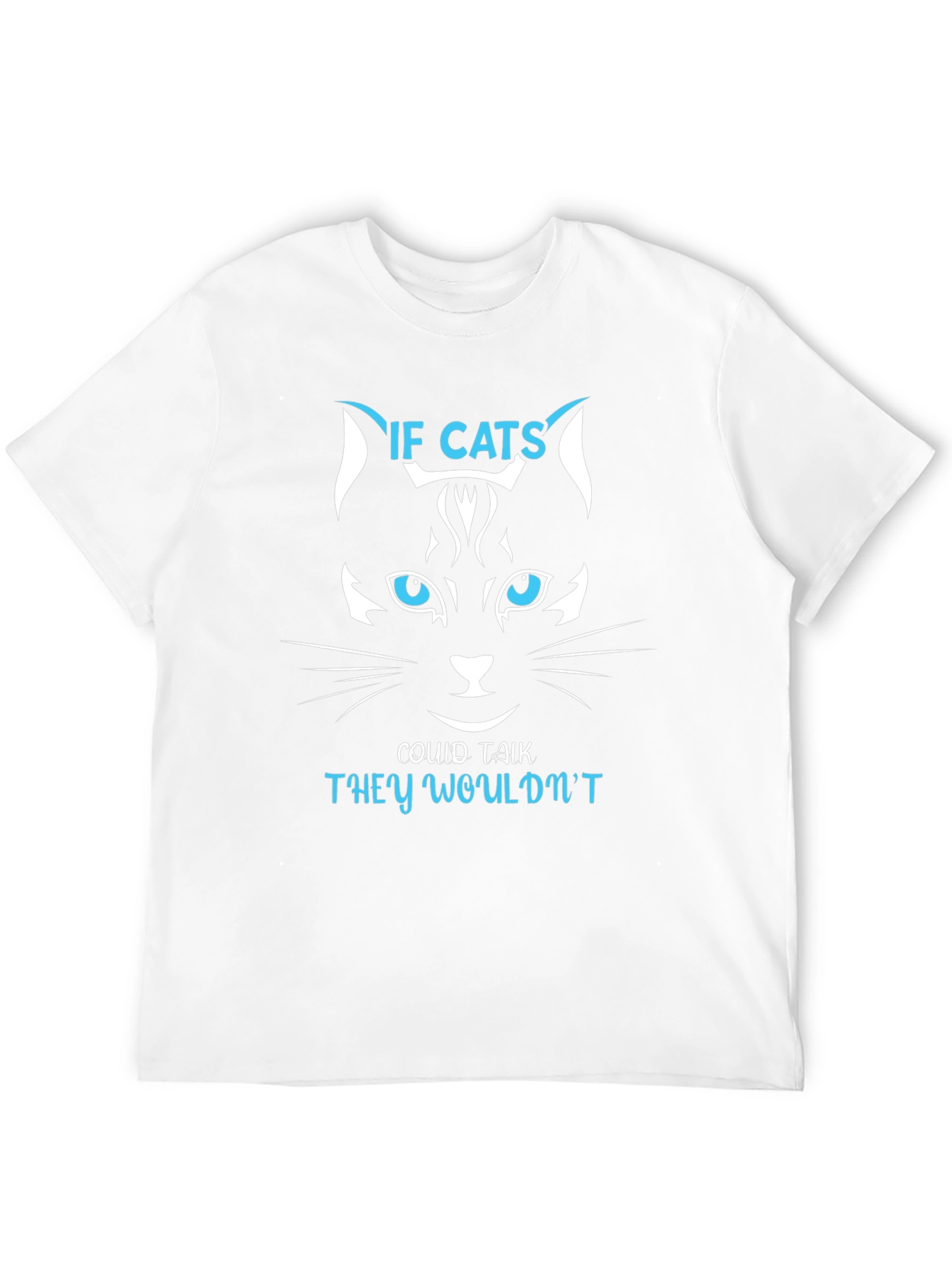 Black If Cats Could Talk T-Shirt - Funny Cat Lover Tee view 12