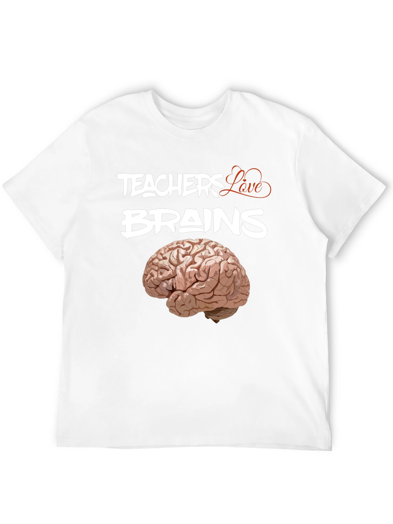 Black Teachers Love Brains Graphic T-Shirt view 12