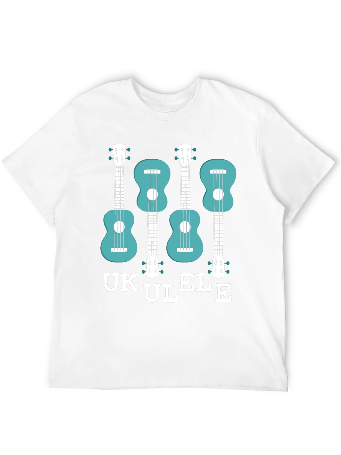 Black Ukulele Graphic T-Shirt - Musical Instrument Tee view 12