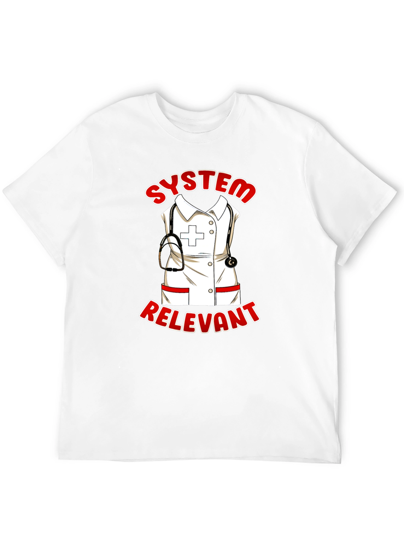 Black System Relevant Nurse T-Shirt - Black view 12