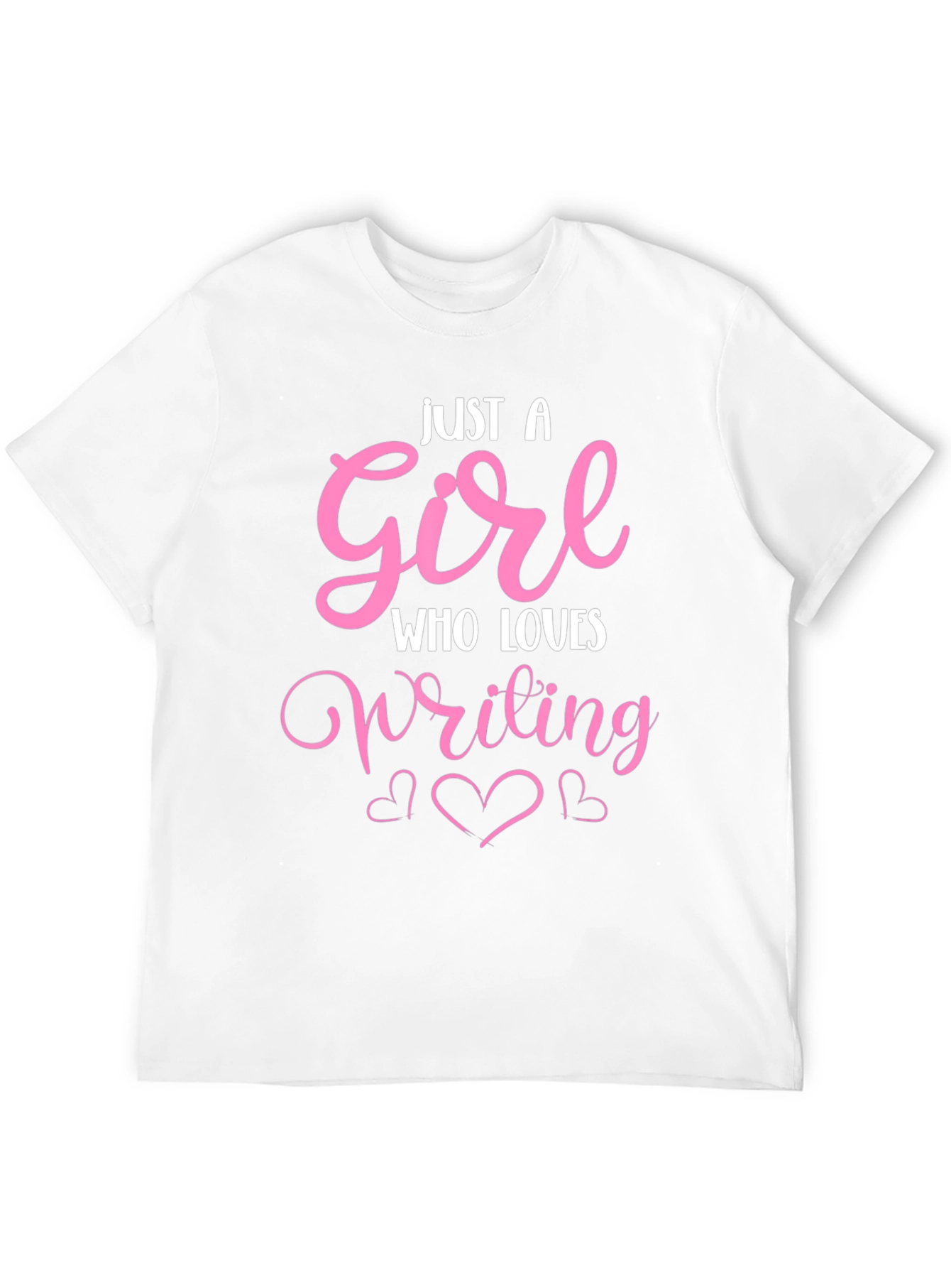 Black Just a Girl Who Loves Writing T-Shirt view 12