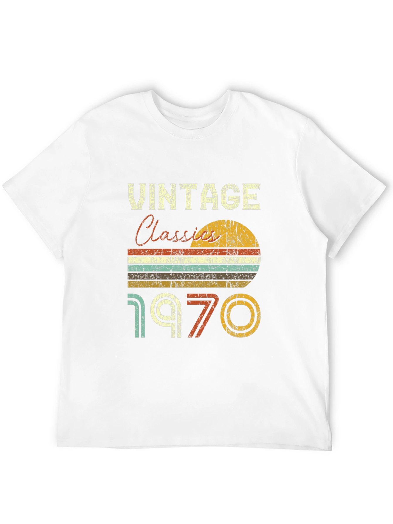 Black Vintage Classics 1970 Retro T-Shirt view 12