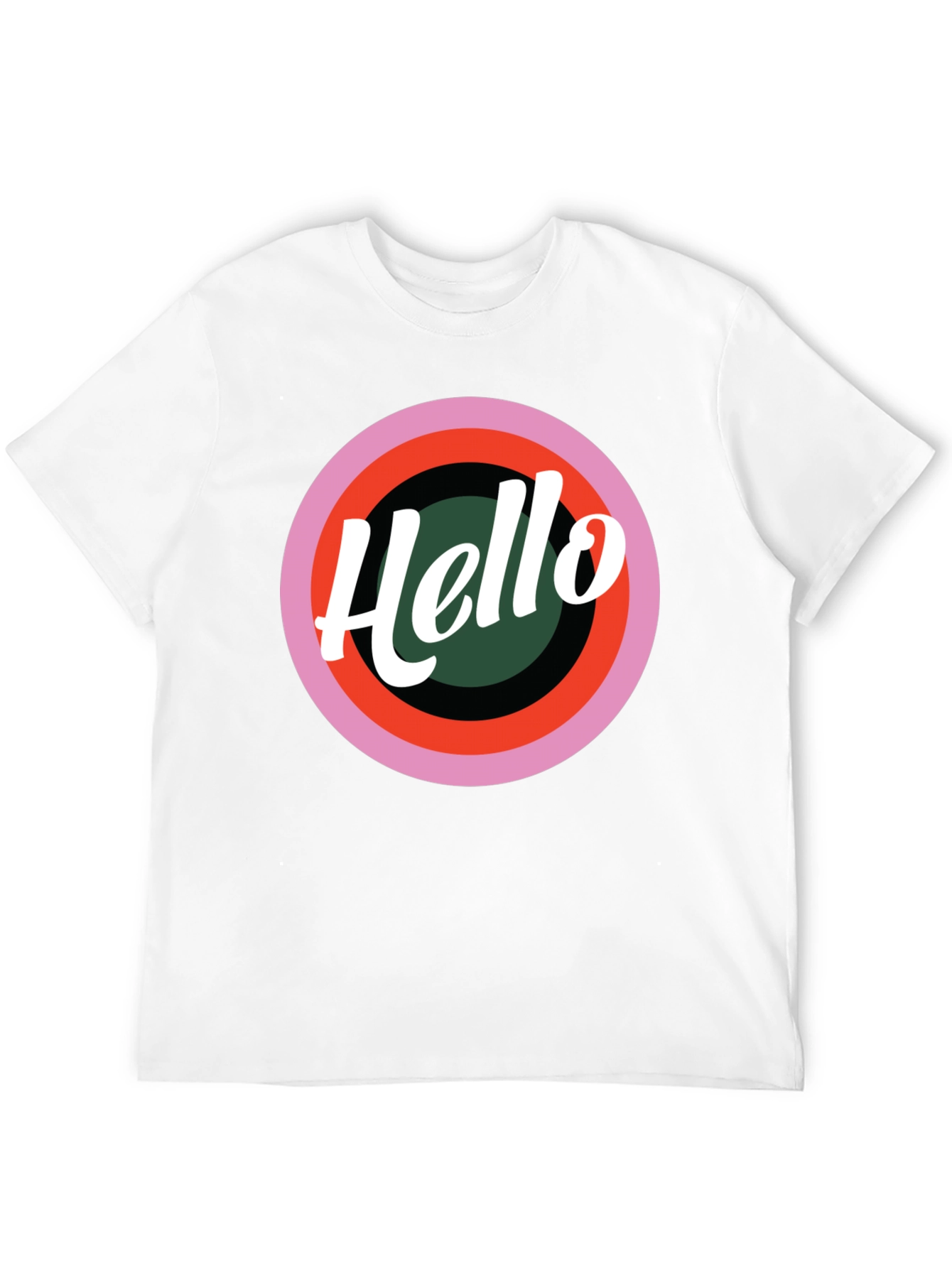 Black Hello Retro Graphic Tee - Stylish Casual T-Shirt view 12