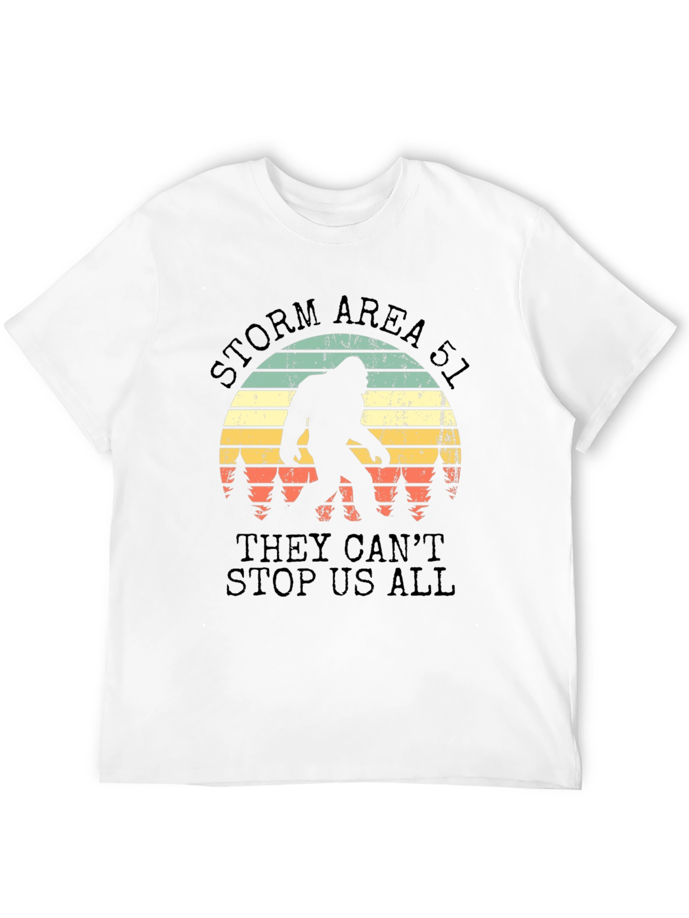 Black Storm Area 51 Bigfoot T-Shirt view 12