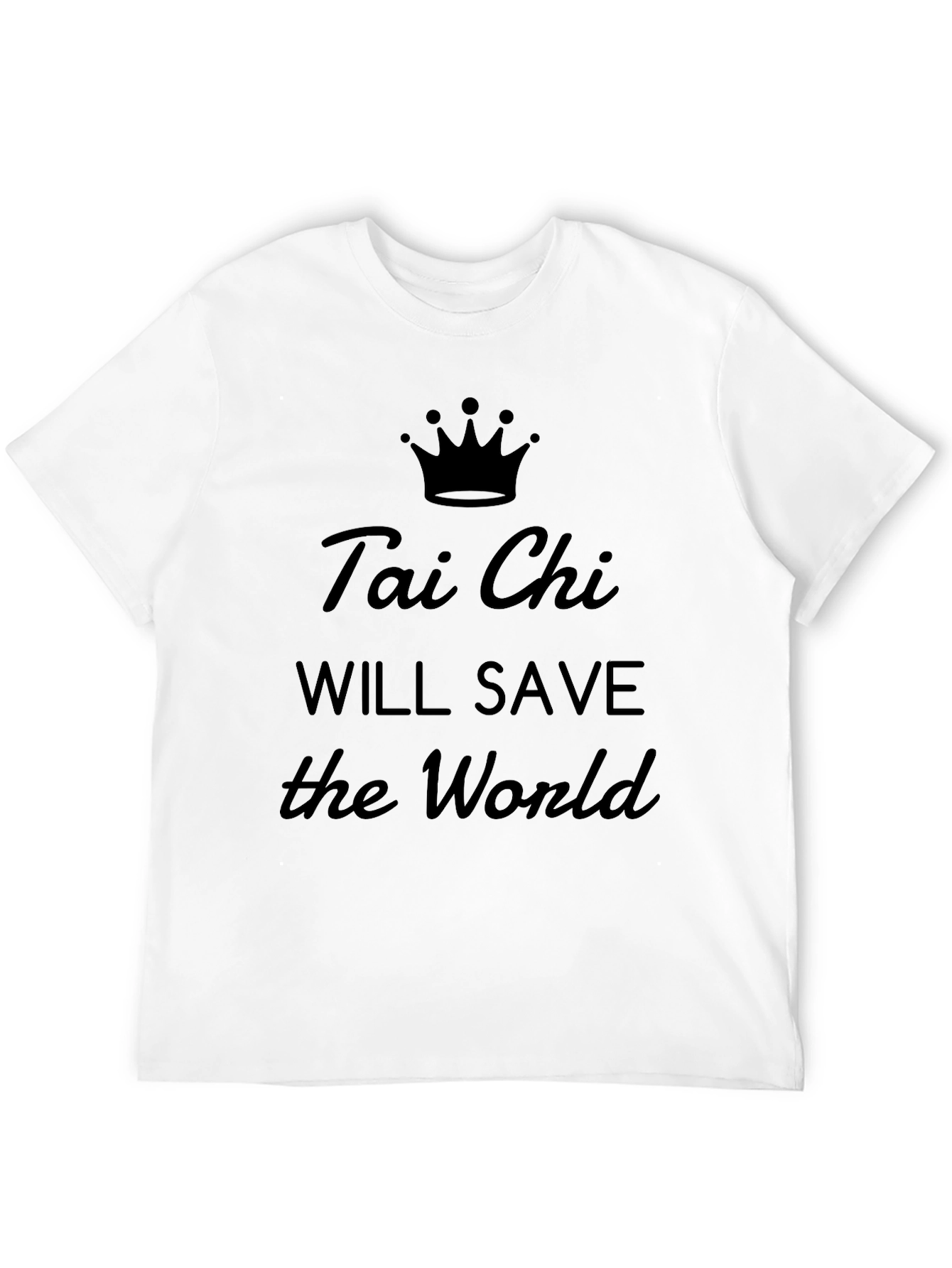 Black Tai Chi Will Save The World Graphic Tee view 12