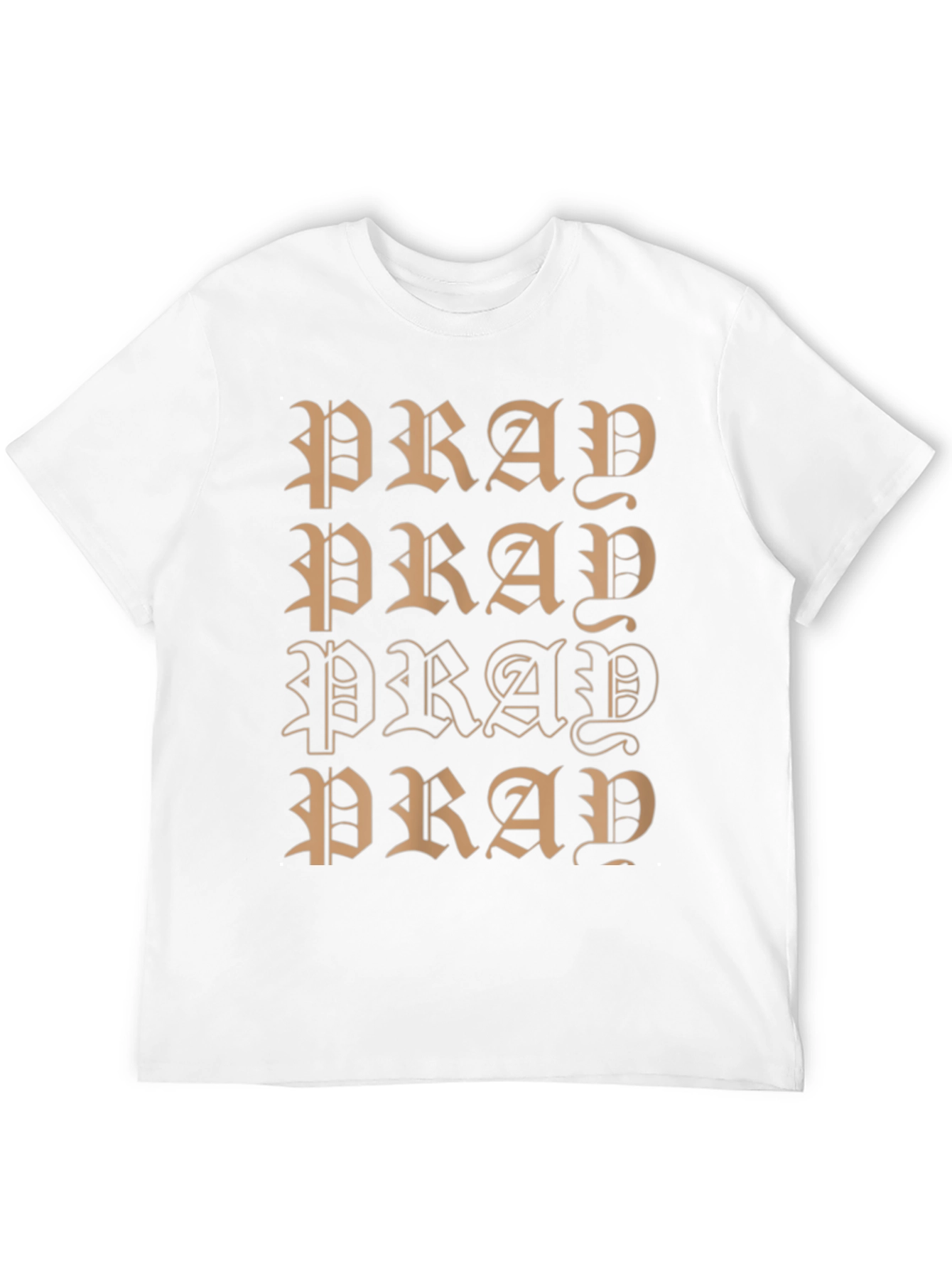 Black Pray Graphic Black T-Shirt view 12