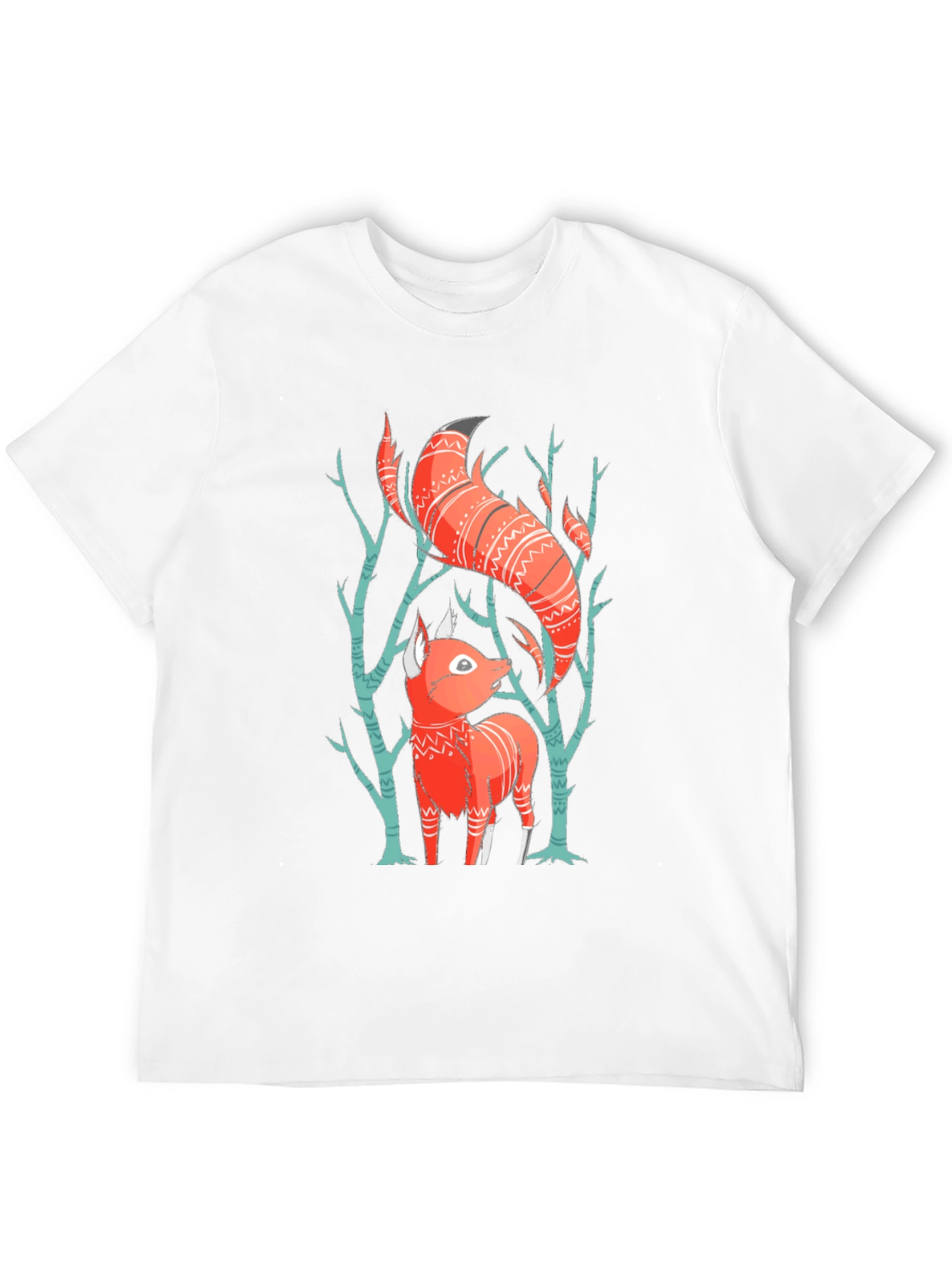 Black Fox Graphic Tee - Forest Animal Shirt view 12