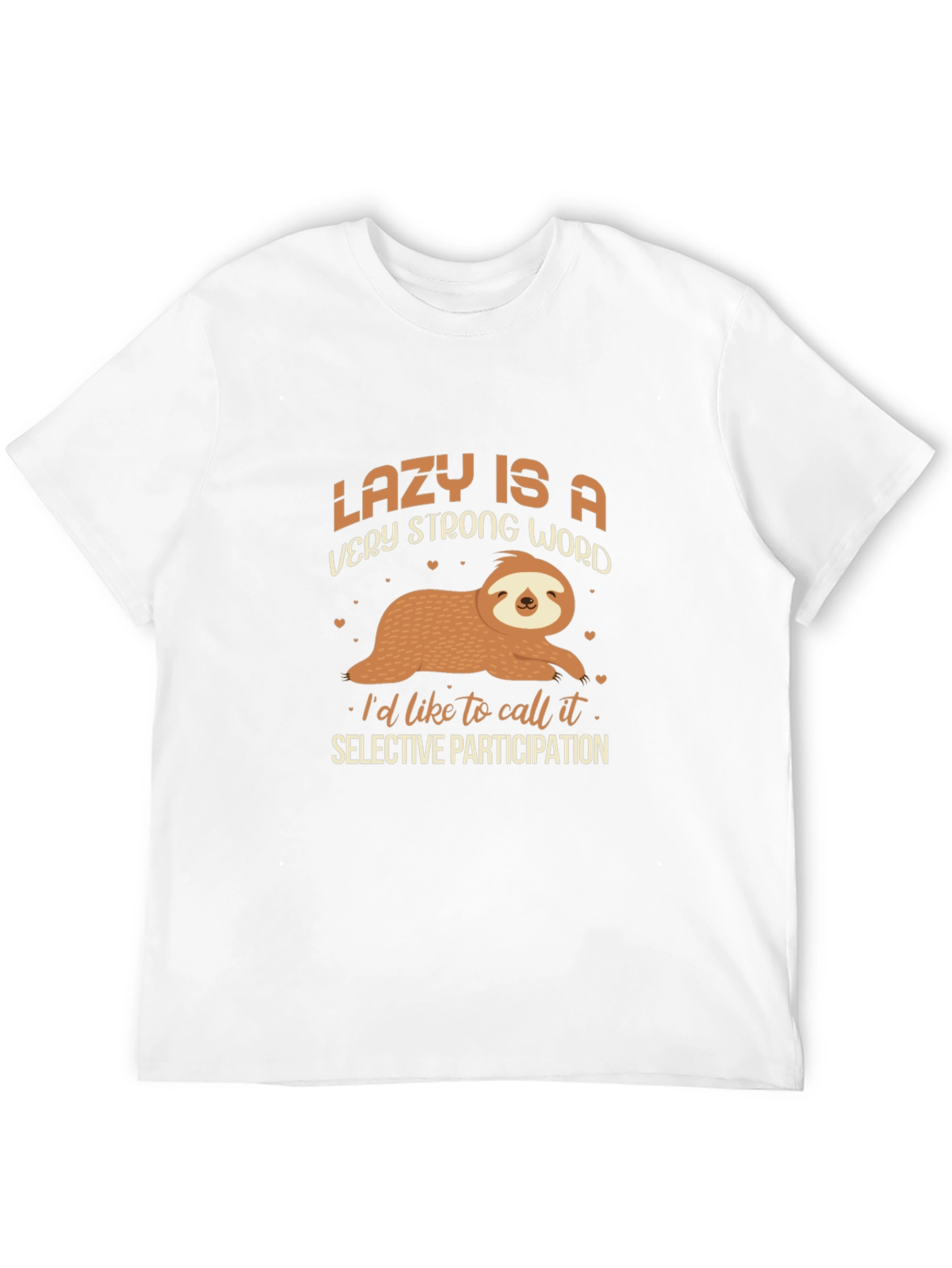 Black Lazy Sloth Graphic T-Shirt - Selective Participation view 12