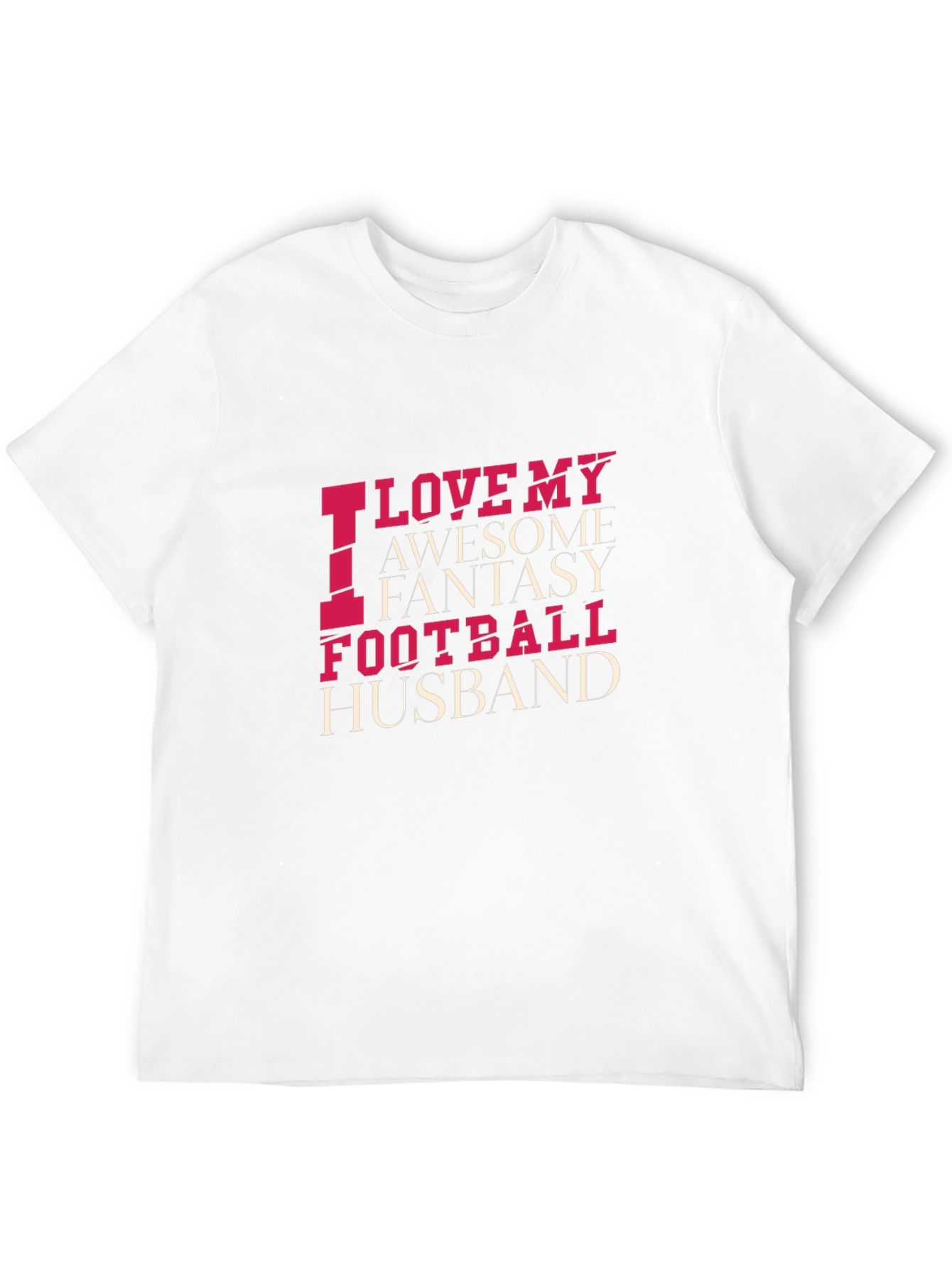 Black Funny Football Husband T-Shirt view 12
