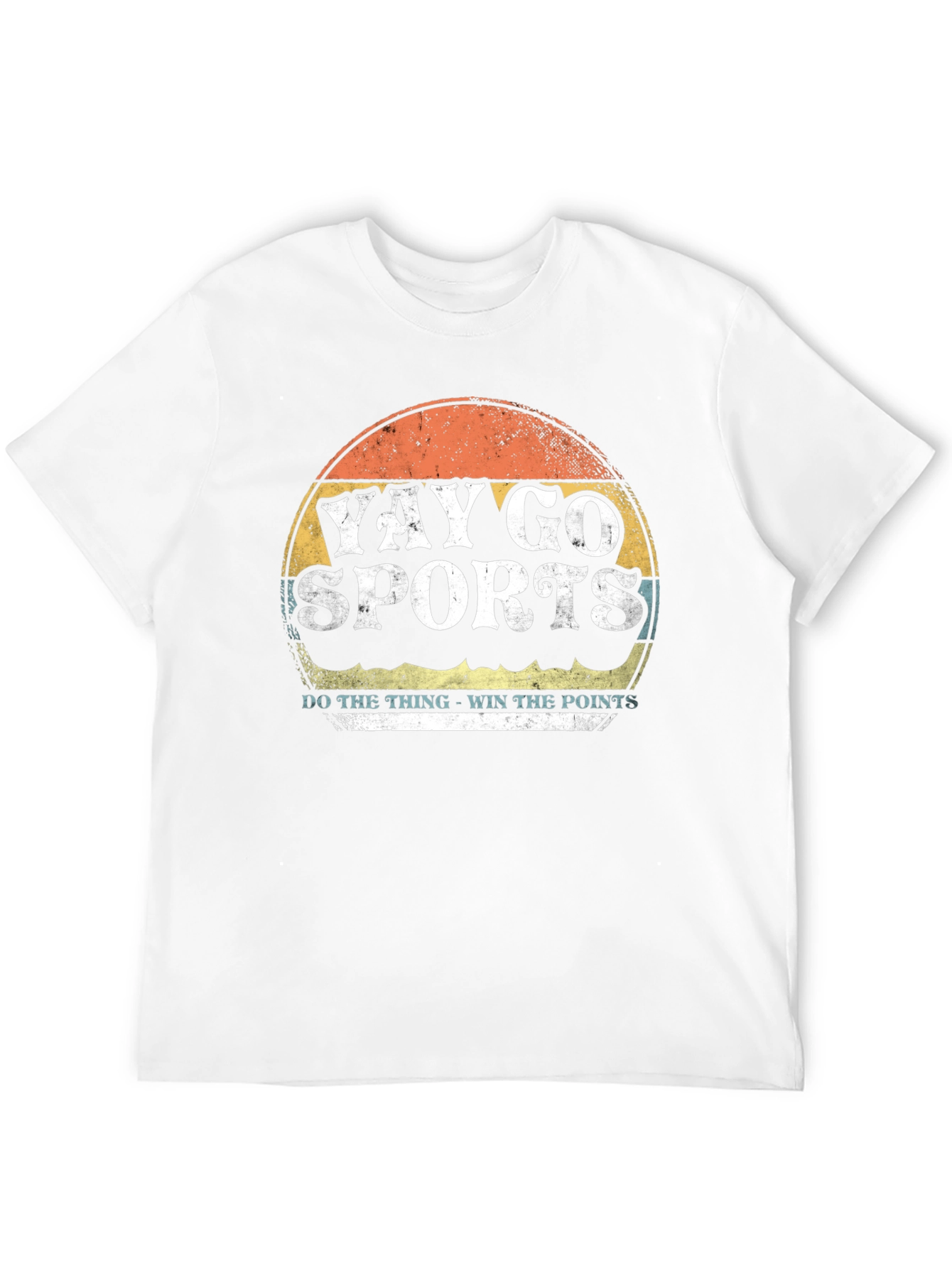 Black Yay Go Sports Tee - Retro Style Graphic T-Shirt view 12