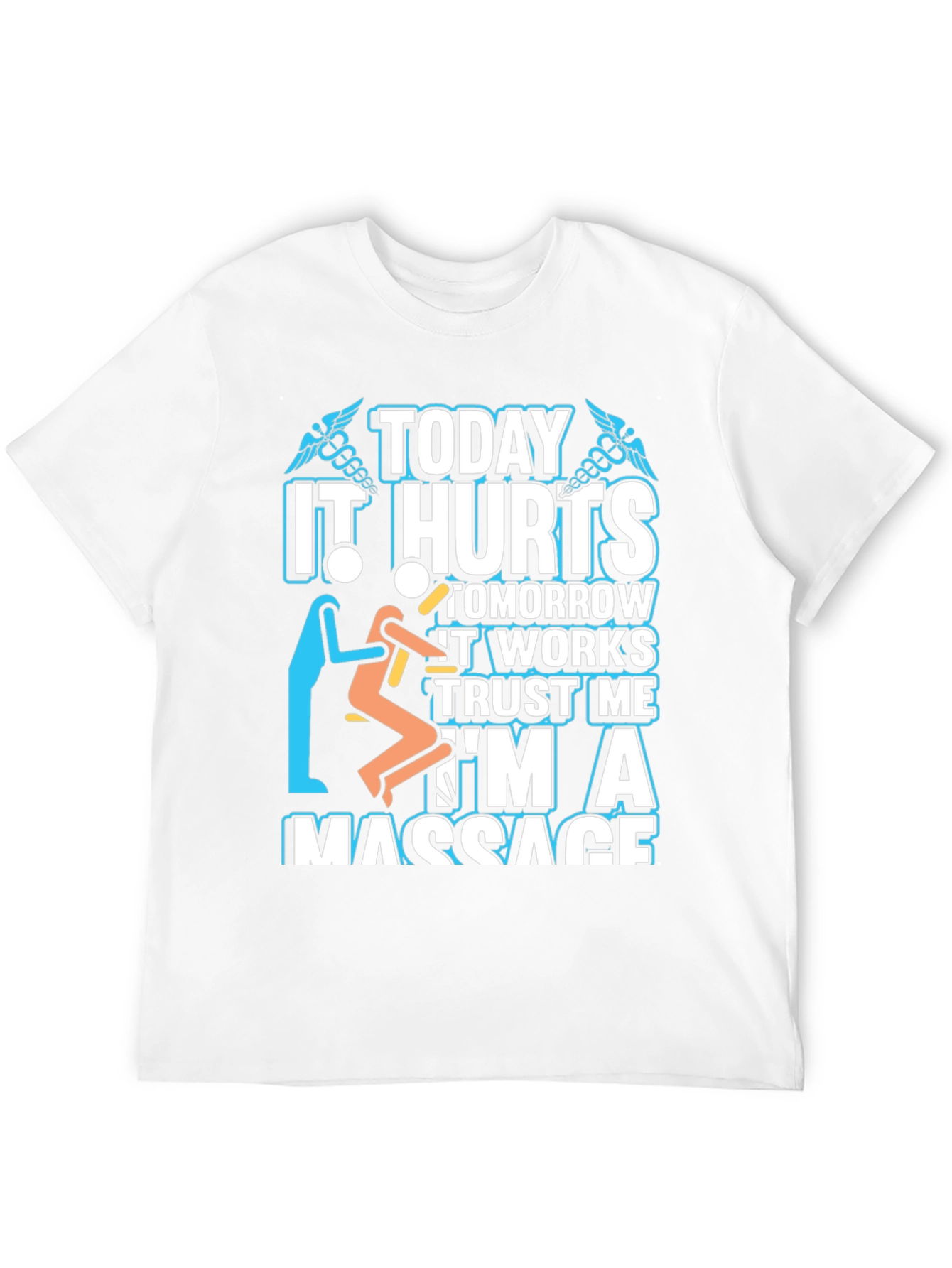 Black Massage Therapist T-Shirt - Today It Hurts view 12