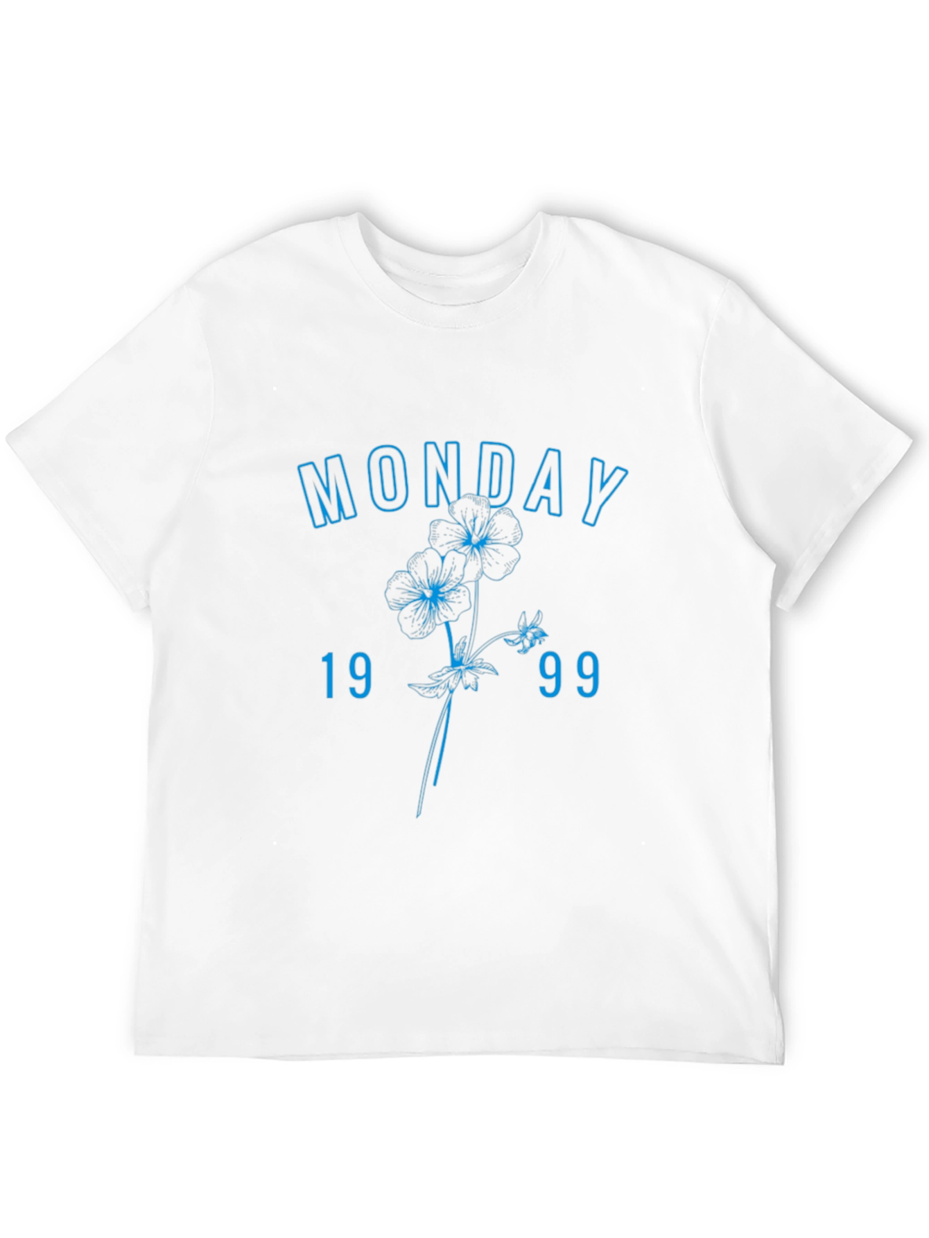 Black Monday 1999 Floral Graphic Tee - Casual Streetwear view 12