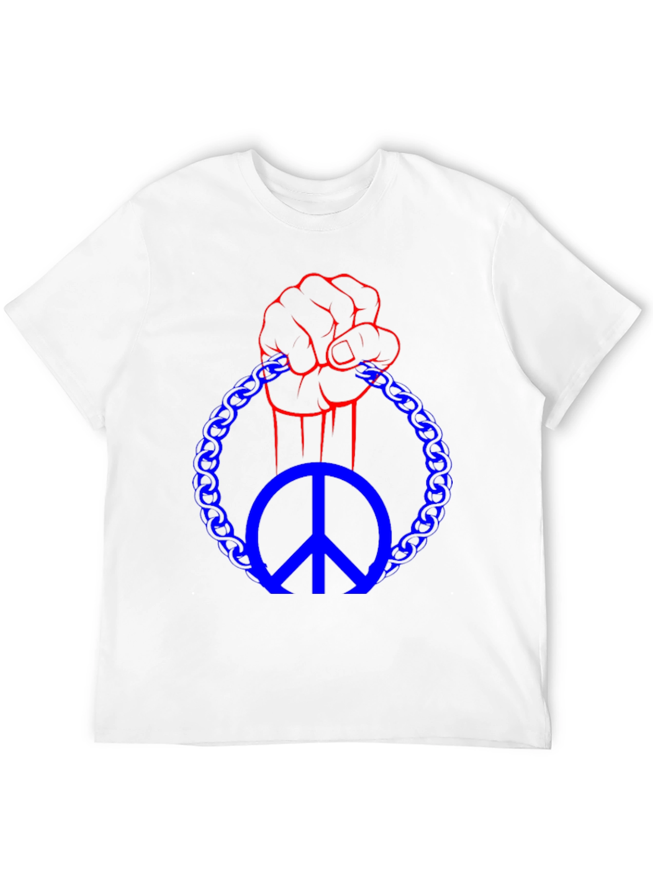 Black Peace Fist T-Shirt - Black Graphic Tee view 12