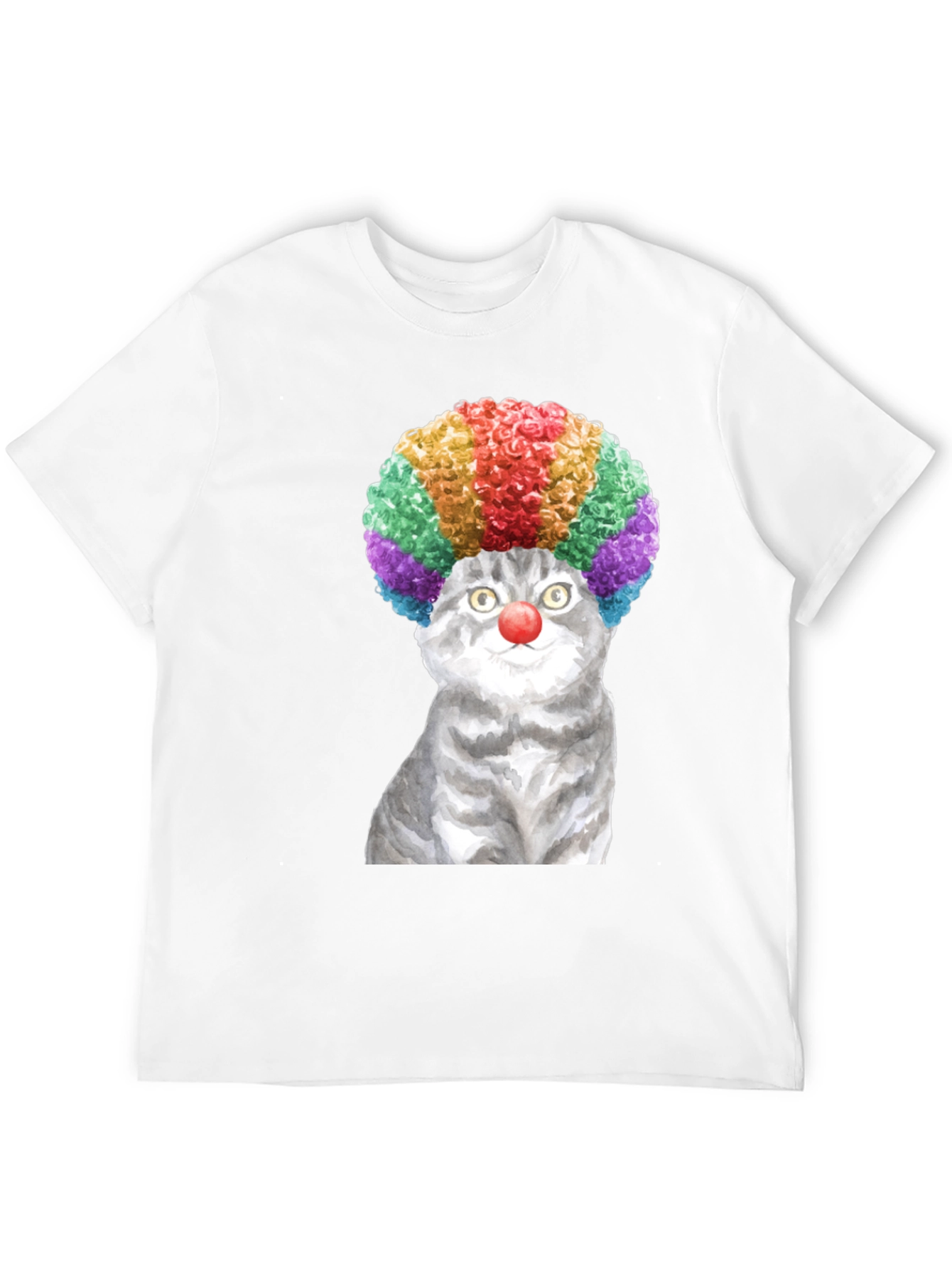 Black Clown Cat Graphic Tee - Fun & Unique T-Shirt view 12