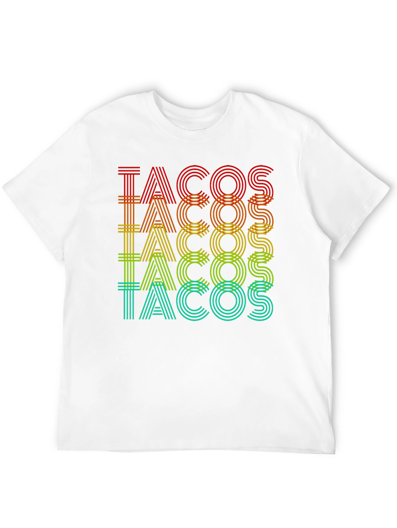 Black Tacos Graphic Print Crew Neck T-Shirt view 12