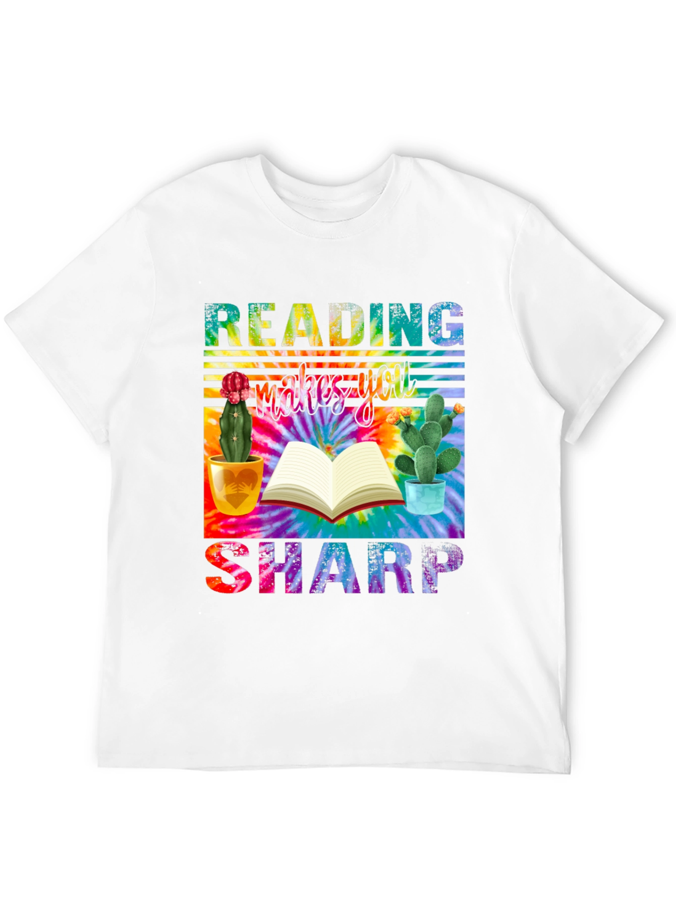 Black Reading Makes You Sharp T-Shirt view 12