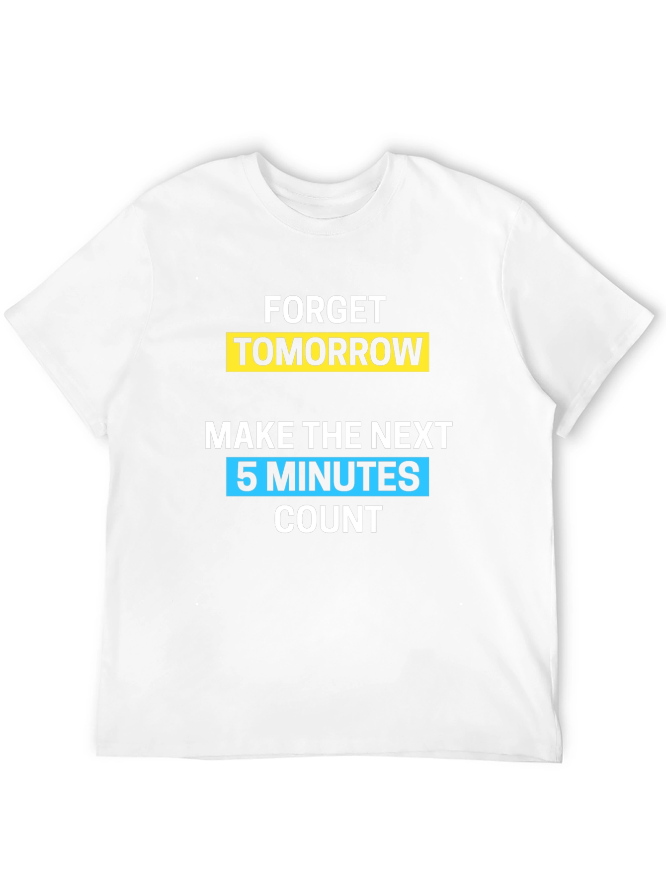 Black Forget Tomorrow Graphic Tee - Black Cotton T-Shirt view 12