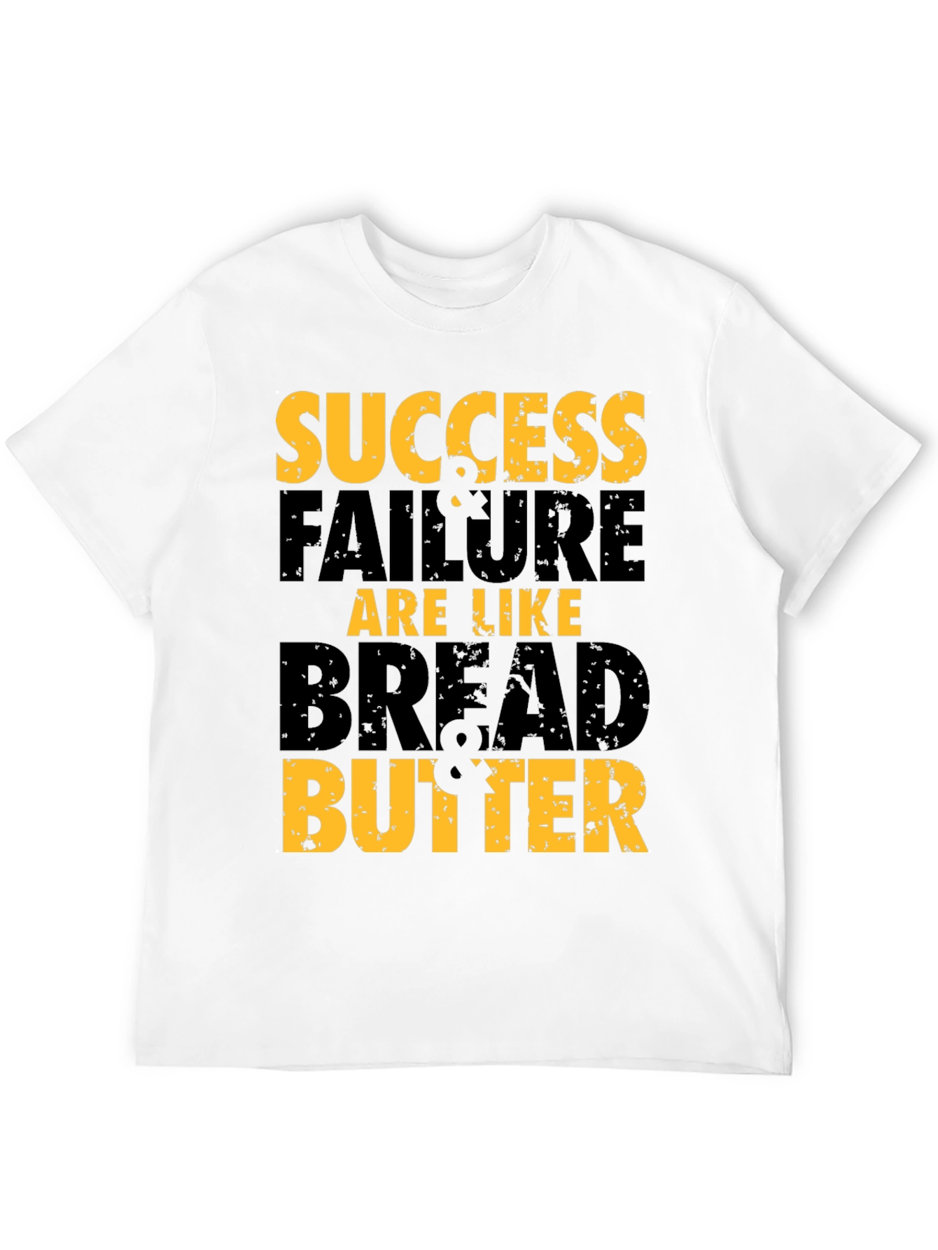 Black Success & Failure T-Shirt - Bread & Butter Motivational Tee view 12